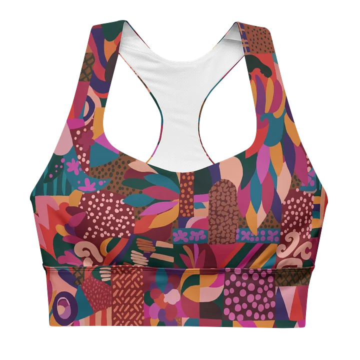 Hight Impact Sport Bra "Abstract African Ethnic Pattern" product image (1)