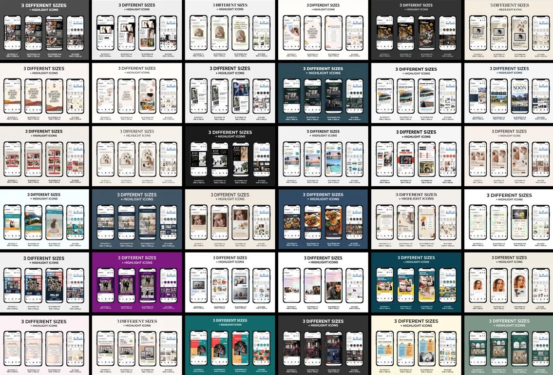 Canva Instagram Templates Bundle, Social Media for PLR MRR product image (5)