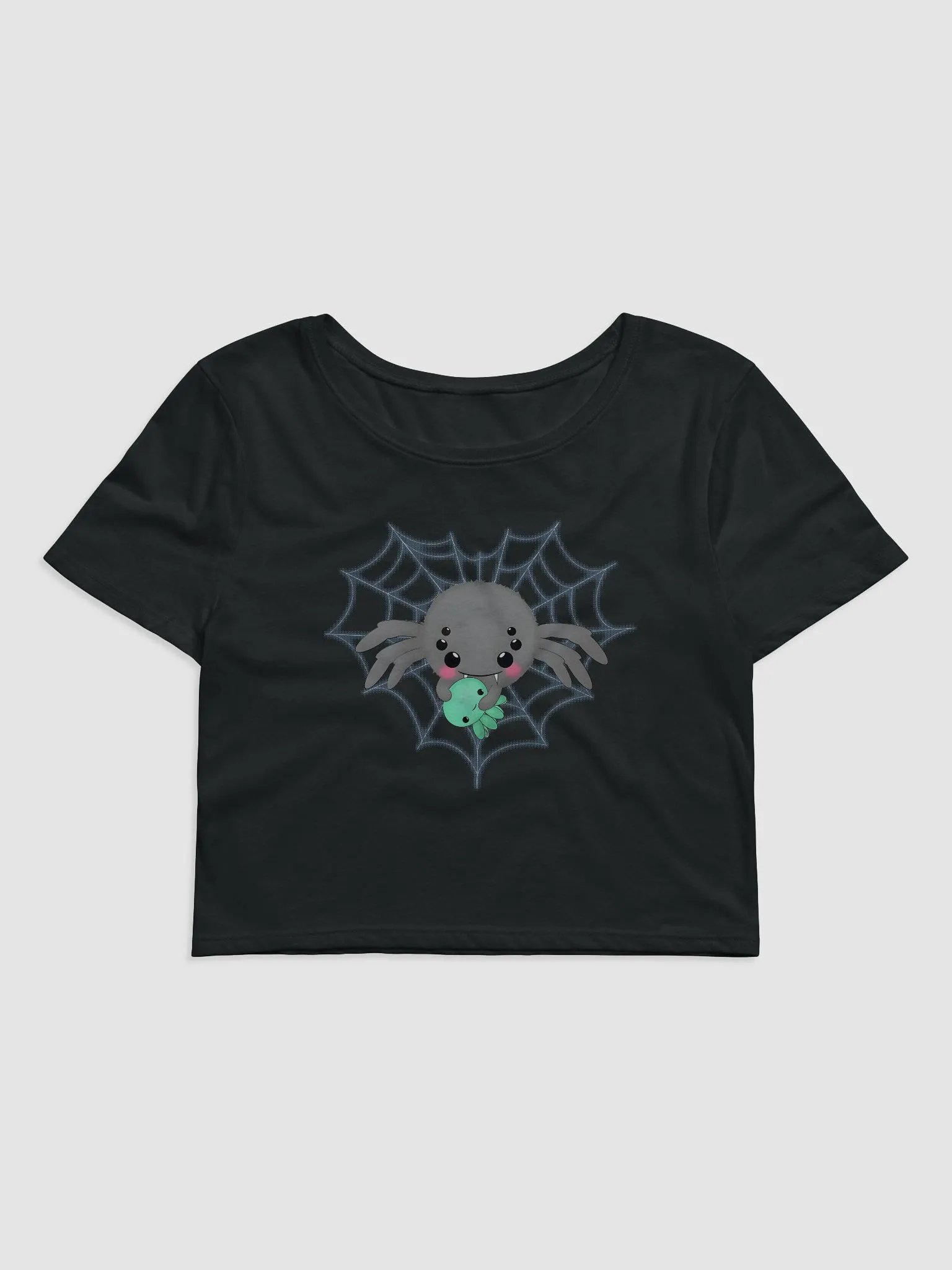 Fuzzy Jumping Spider Crop Top product image (2)