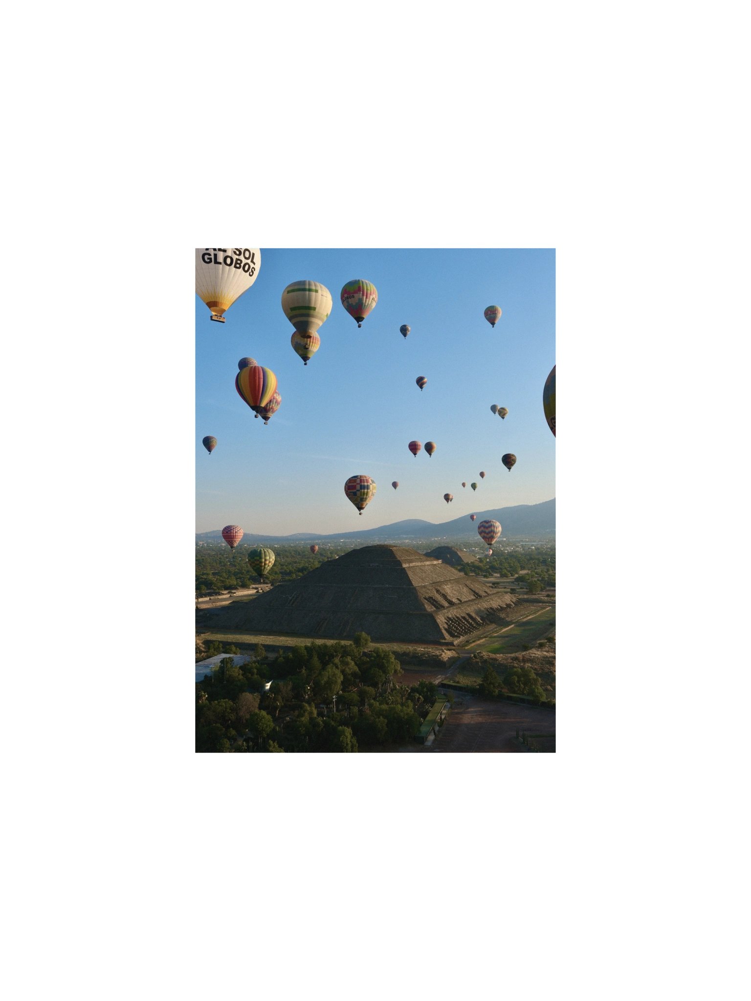 Teotihuacan - Hot Air Balloons Over the Pyramid – (Print Only) product image (3)