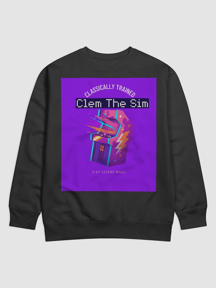 Retro Gamer Vibes: Classically Trained Sweatshirt – Clem the Sim Edition product image (1)