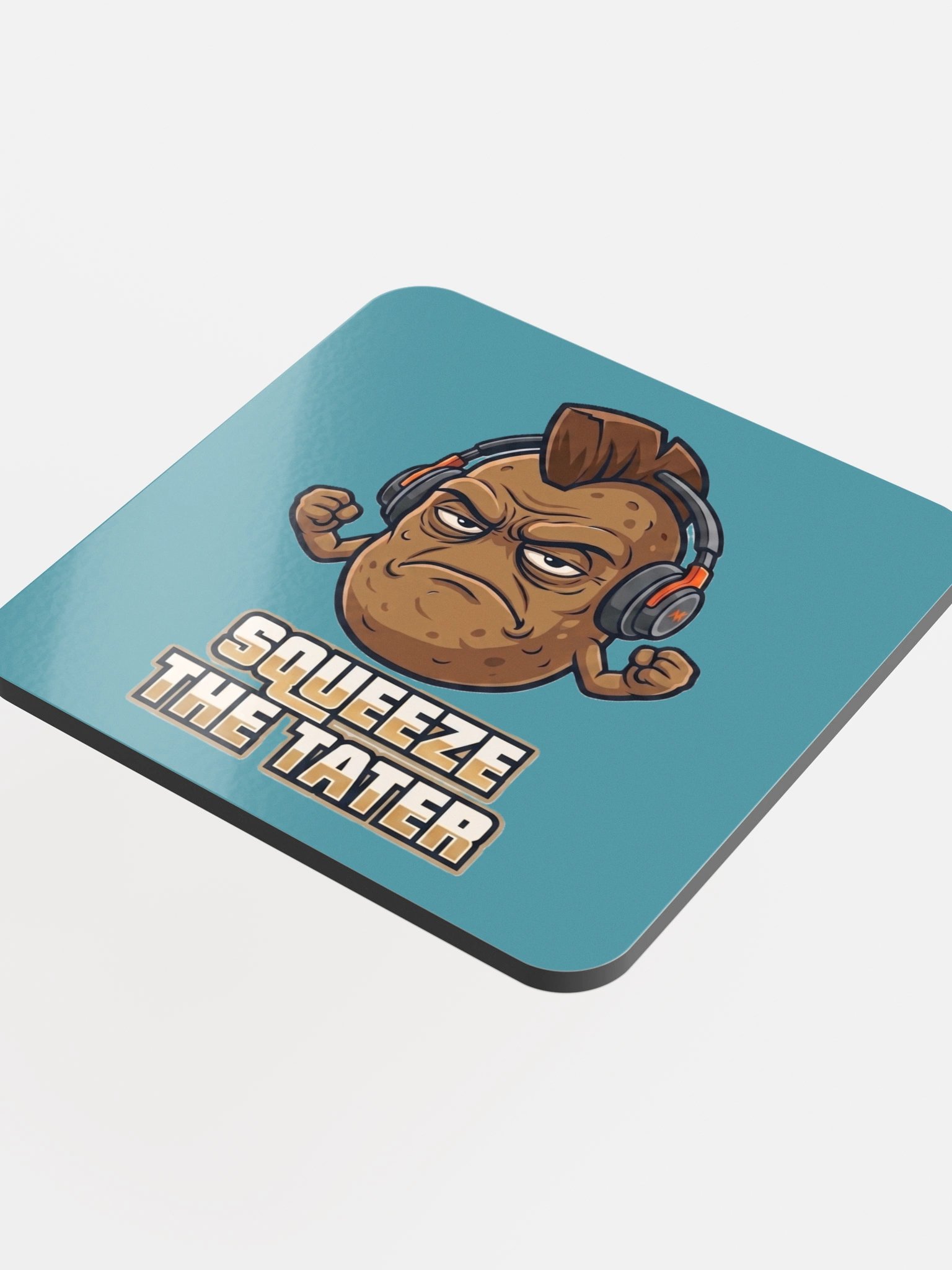 Squeeze the Tater Grumpy Potato Coaster product image (4)