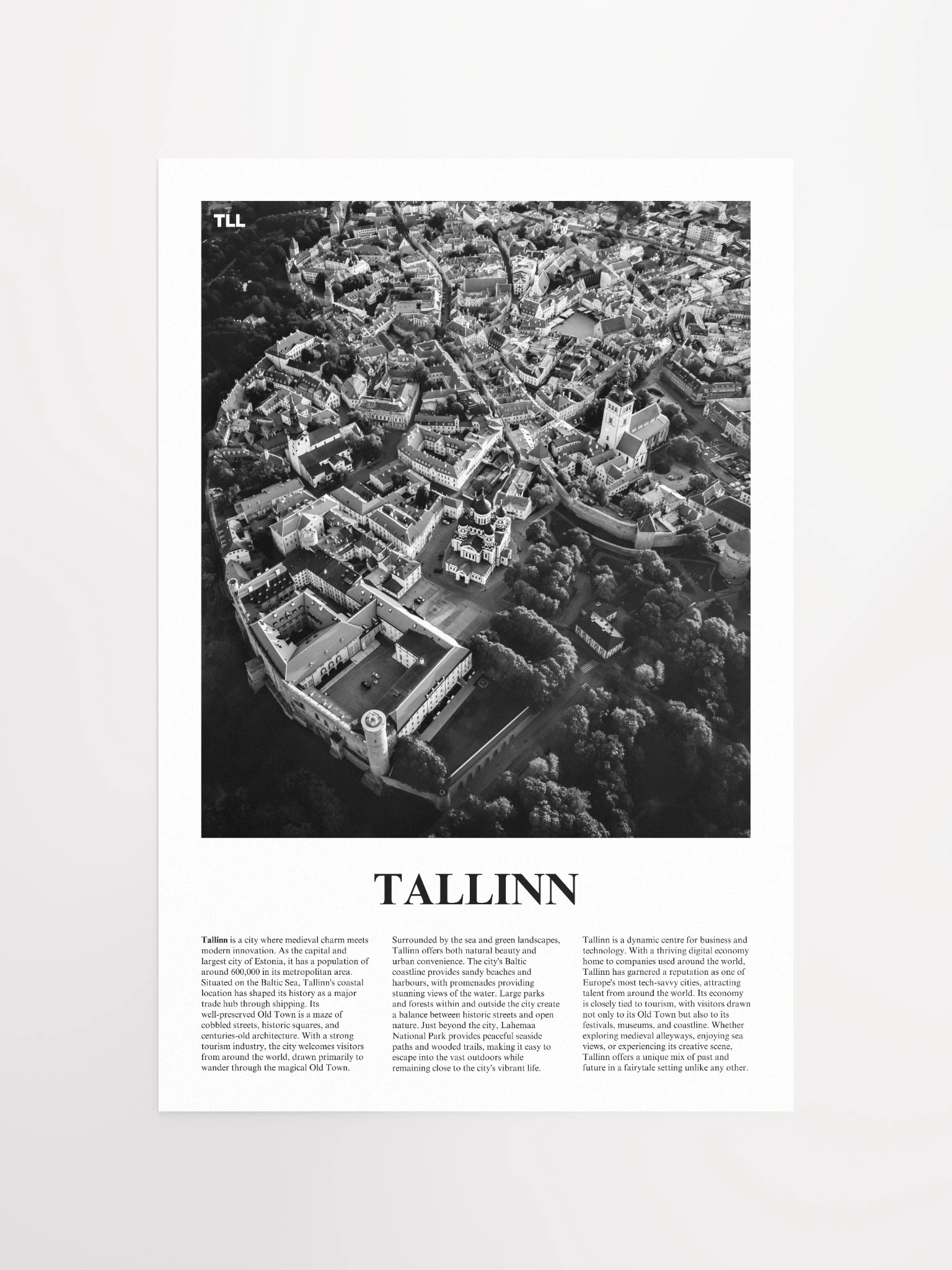 Tallinn 03 Newspaper Poster product image (11)