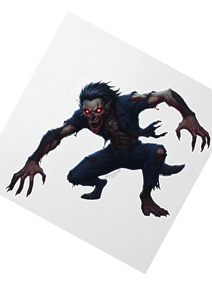 V1 Hybrid Z.W.V. Kiss Cut Stickers (Clear Edge) product image (5)