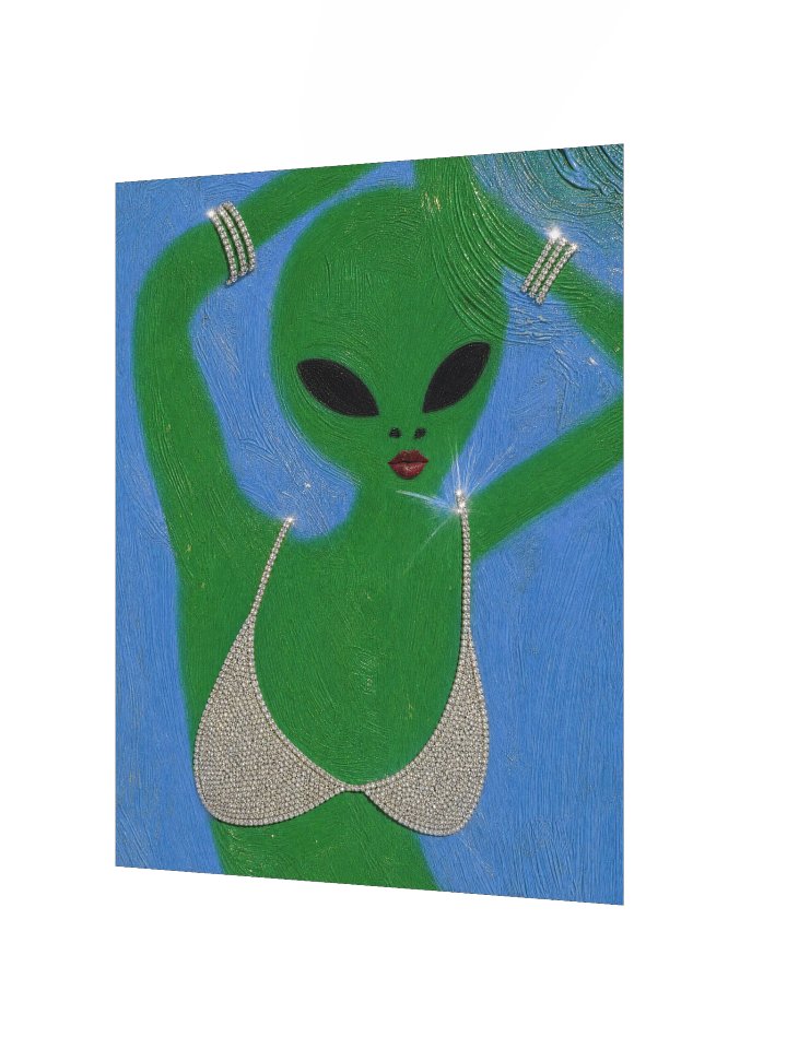 Sassy Alien 002 Matte Paper Poster product image (2)