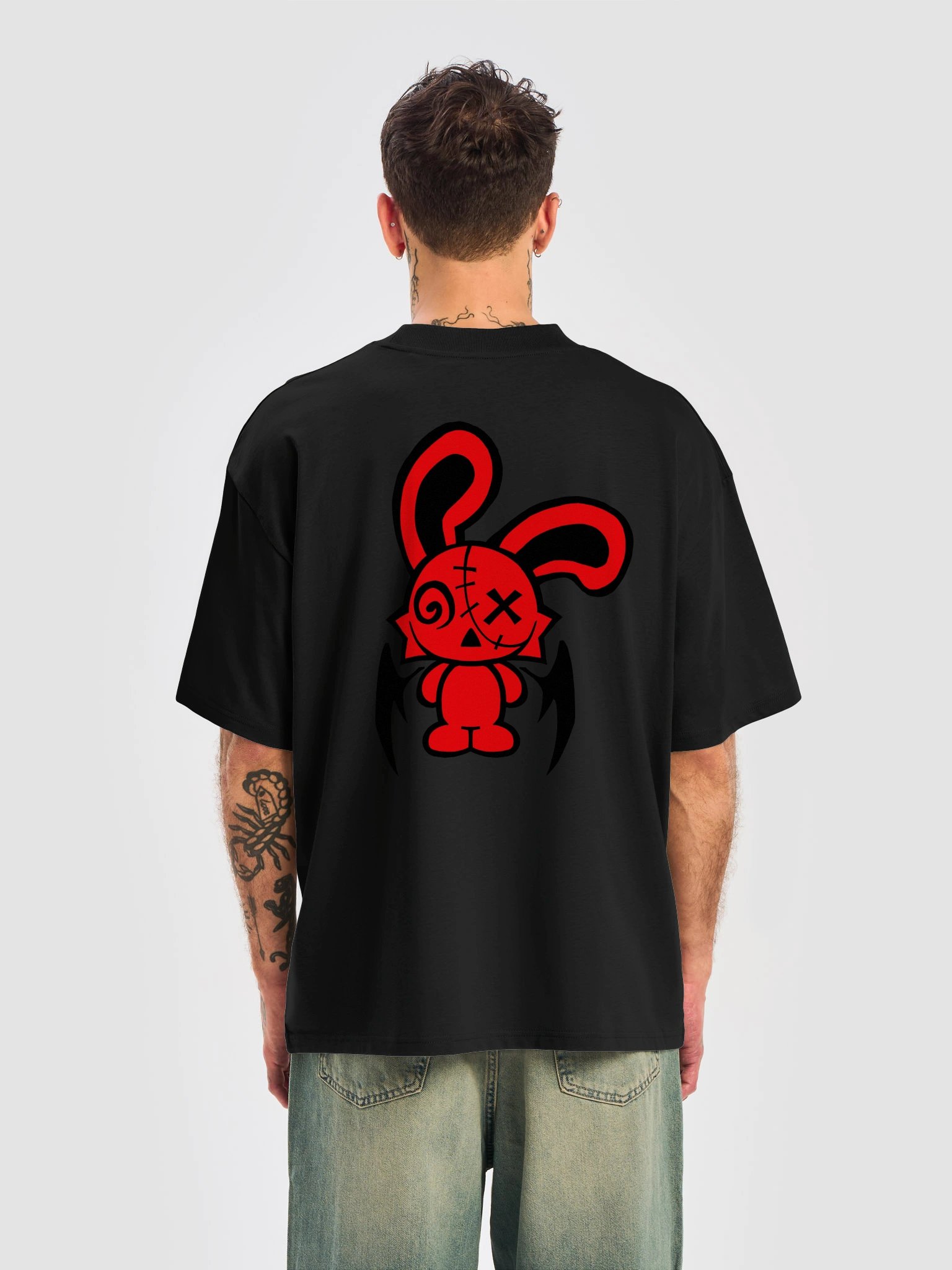 baggy chainsaw bunny t-shirt product image (6)