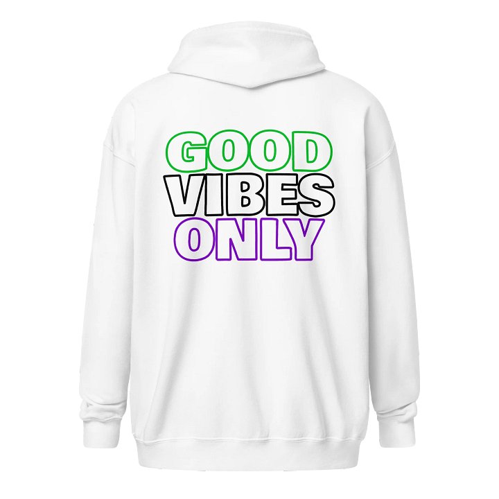 Good Vibes Only Zip Hoodie - RNTV Signature Collection product image (2)
