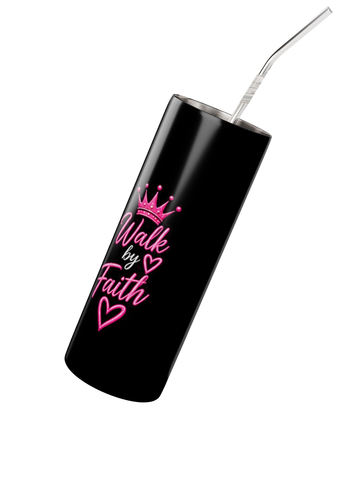 Walk by Faith Neon Crown Tumbler product image (4)