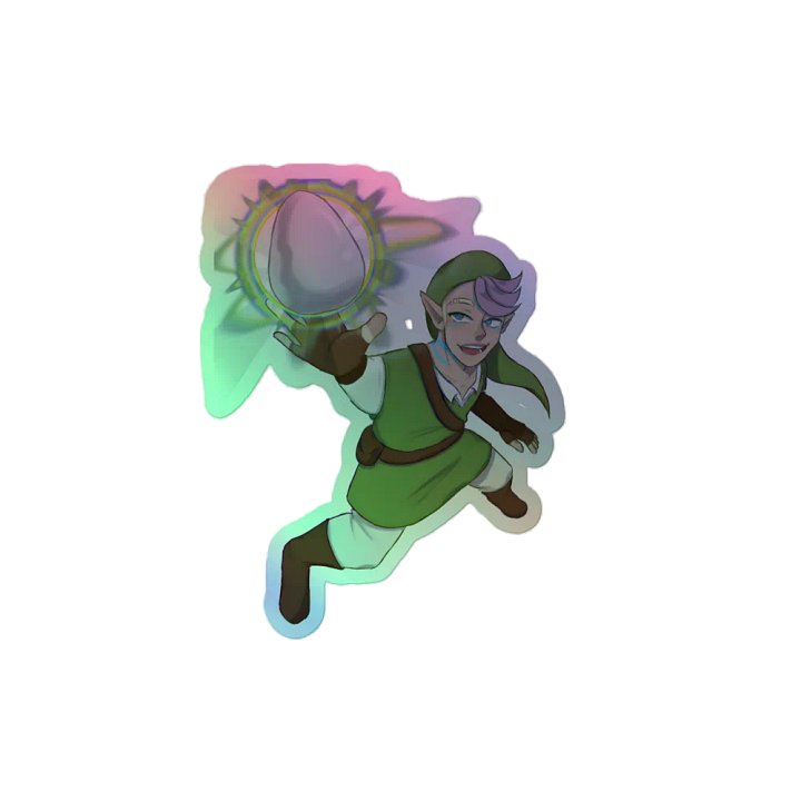 'The Legendary Hero 2: Egg of Sustenance' Holographic Sticker product image (2)