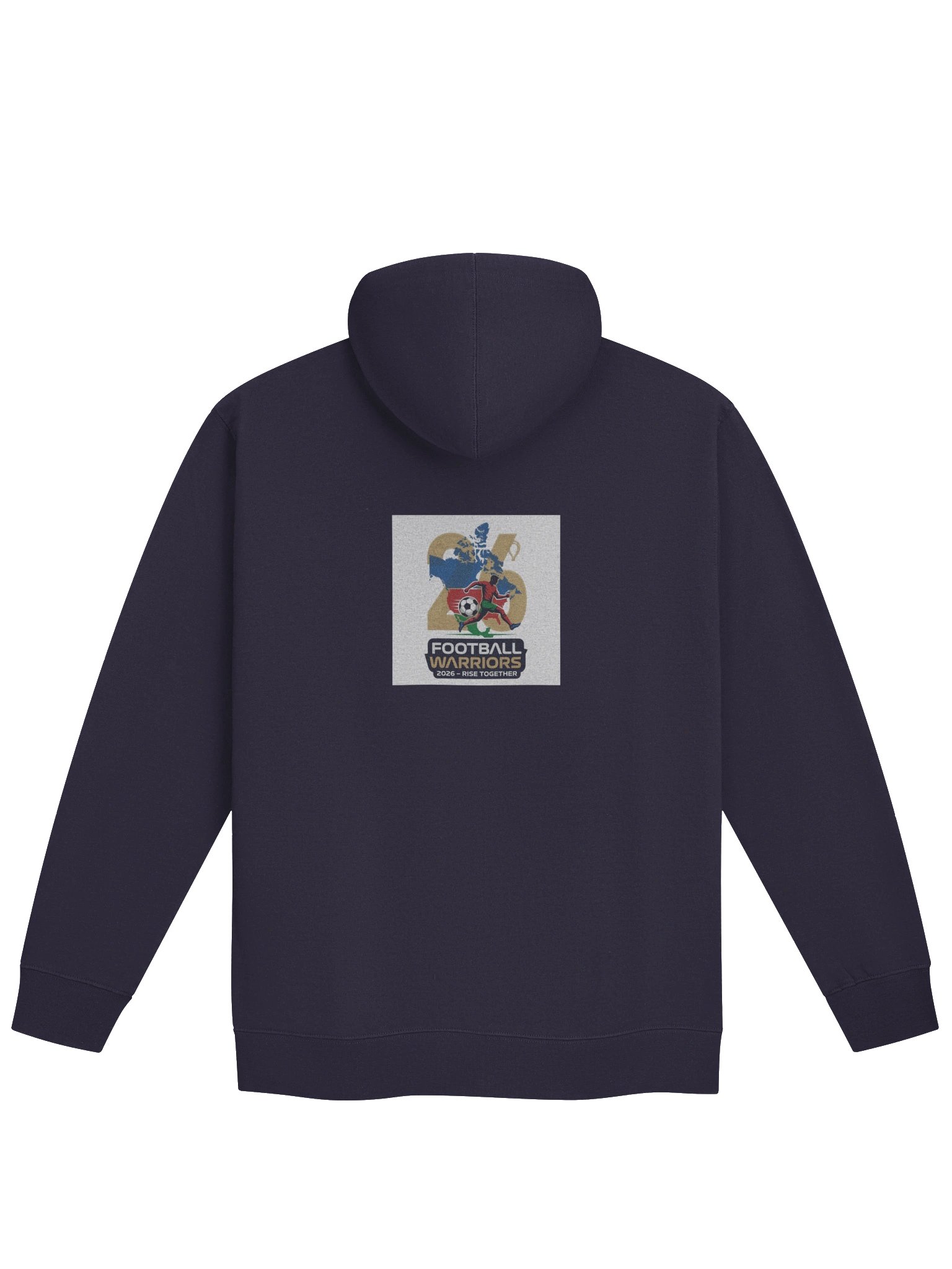 Fleece Zip Up Hoodie Football Warrior 2026 product image (10)
