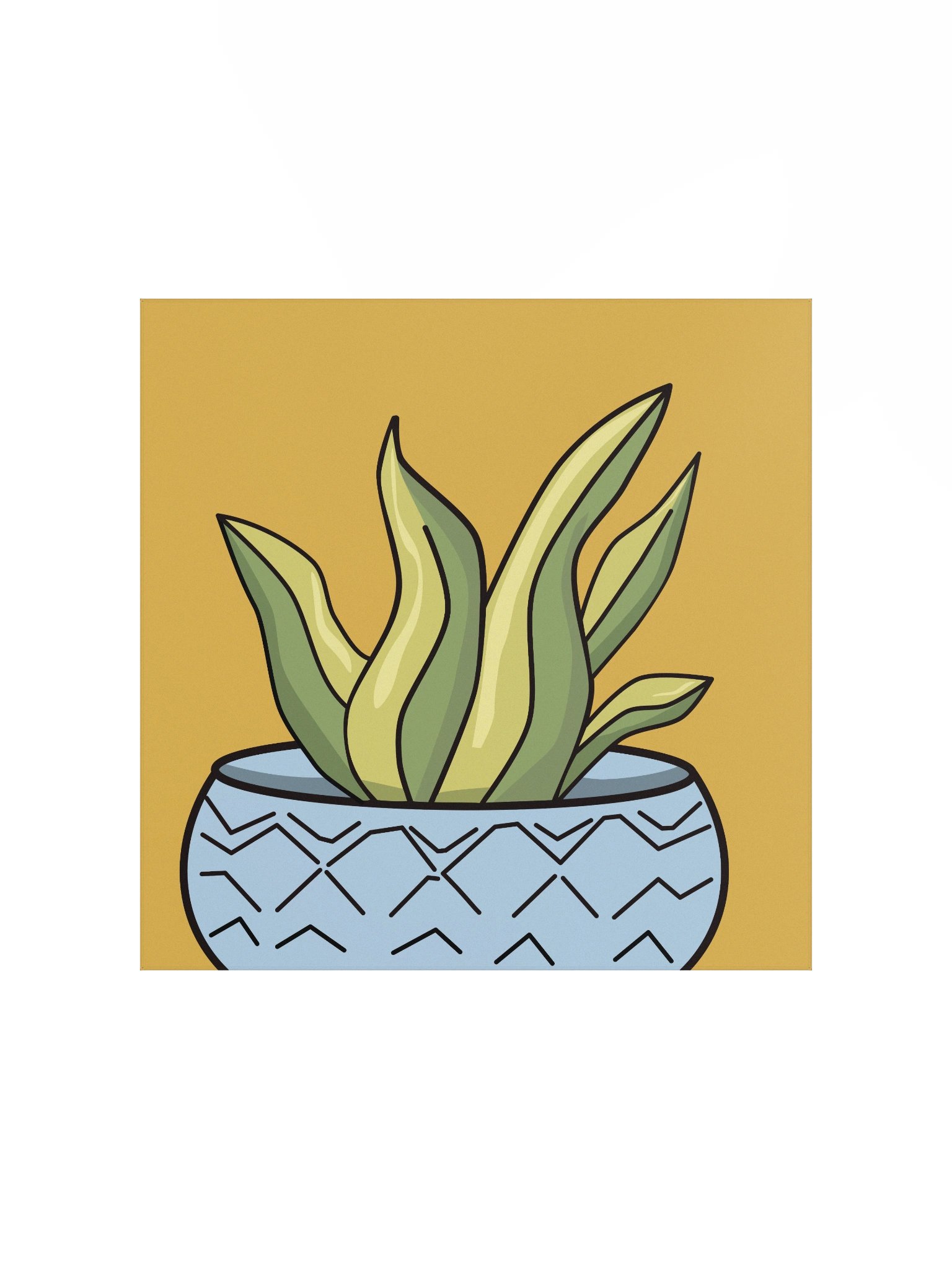 The Aloe Vera Design - Sunny Succulent Archival Poster product image (1)