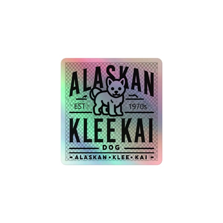 Alaskan Klee Kai Holographic Sticker product image (2)
