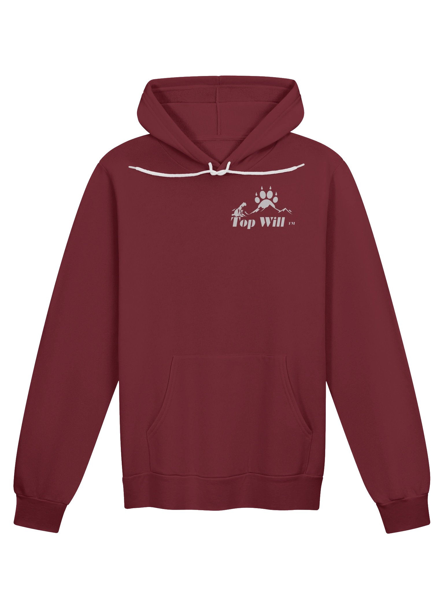 Top Will ™ Maroon & Grey Super Soft Hoodie product image (1)