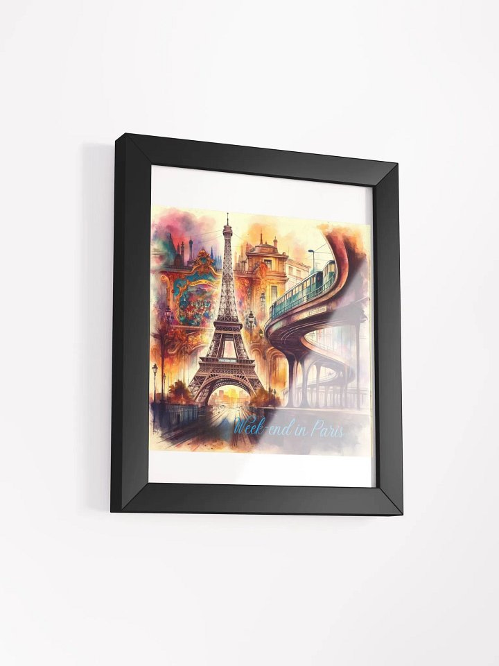 Whimsical Parisian Weekend Framed Poster product image (18)