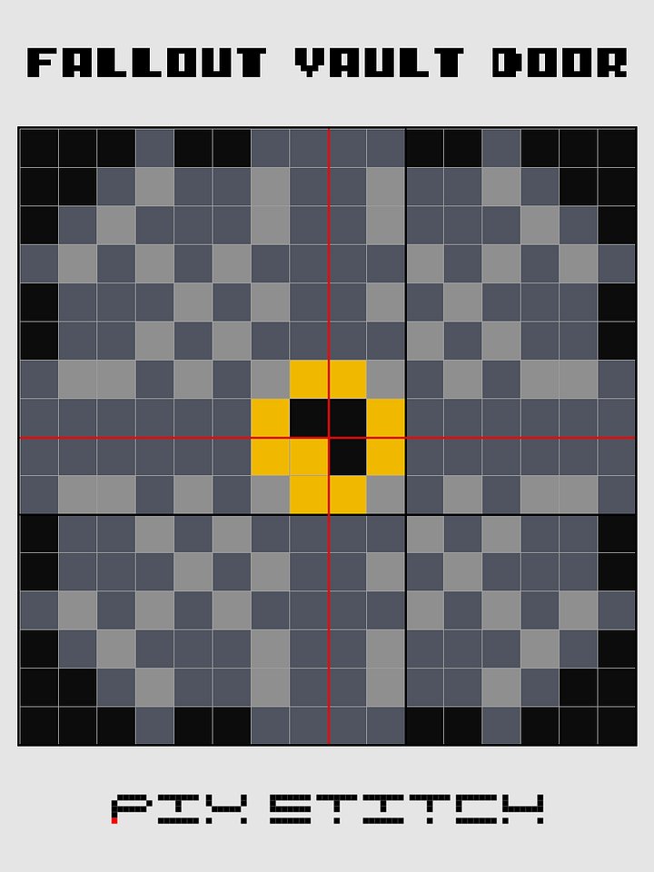 Fallout Vault Door Pixel Art product image (2)