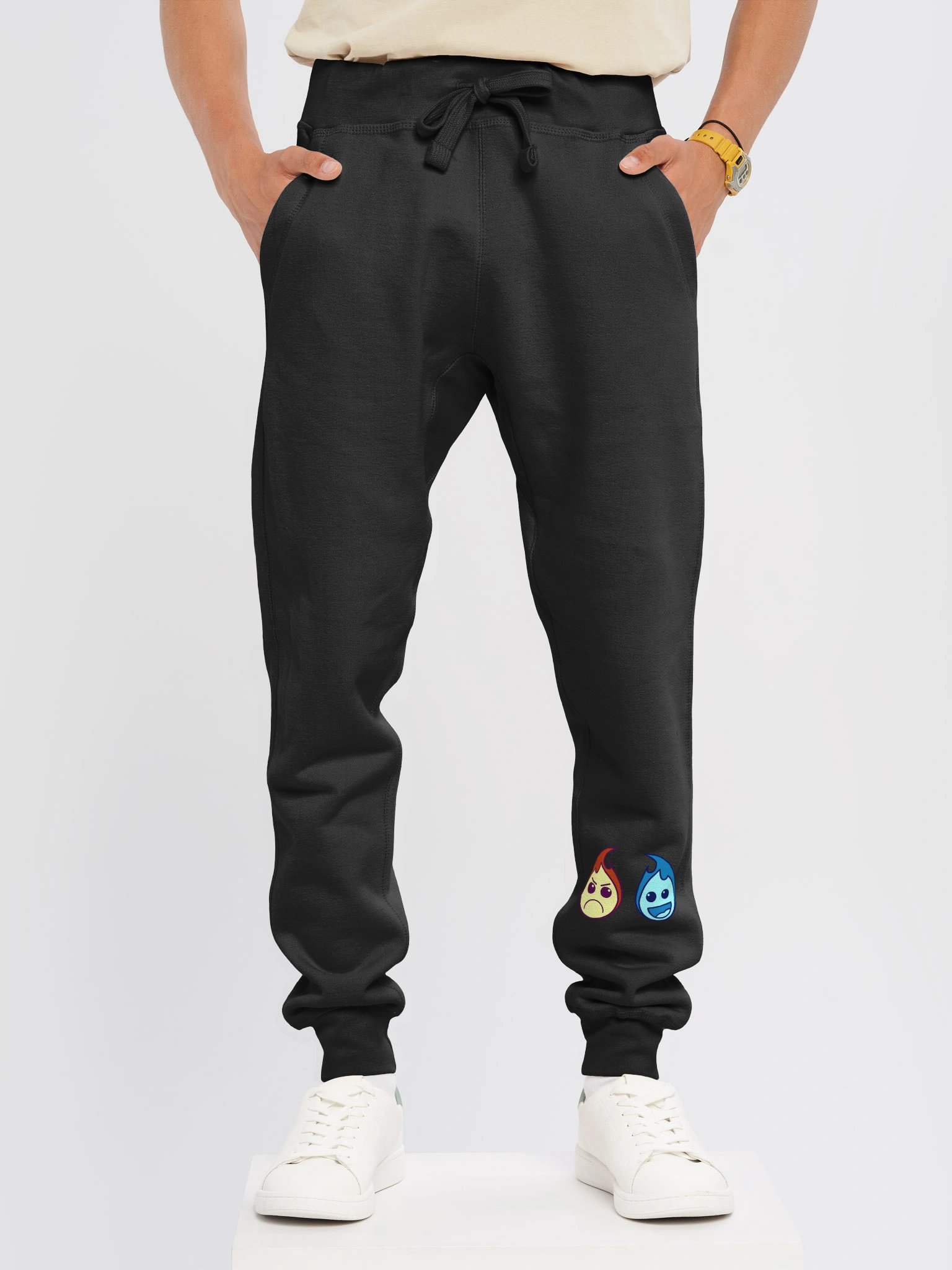 FF Black Joggers with Flame Buddies product image (3)