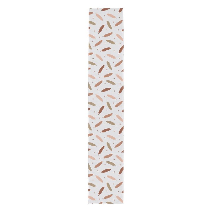 Mocha Mousse Feathers Table Runner product image (1)
