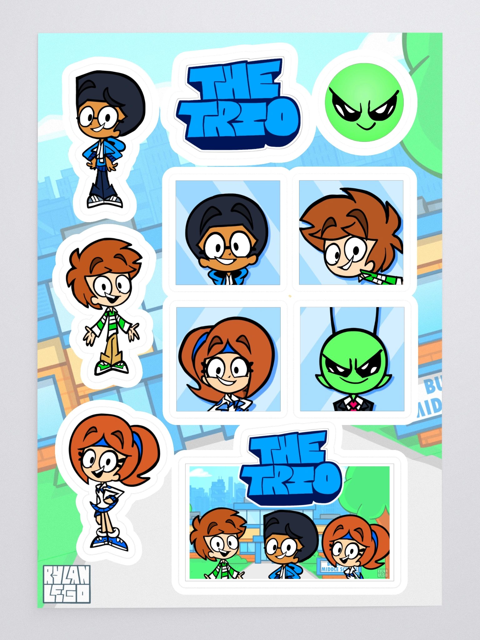 The Trio Sticker Sheet product image (1)