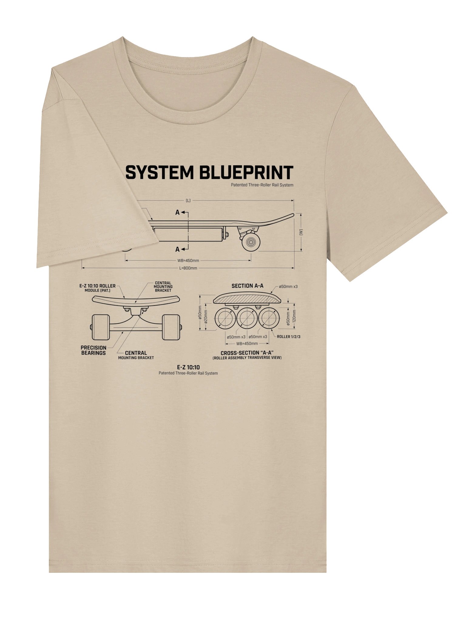 E-Z 10:10 Rail System Blueprint Tee product image (5)