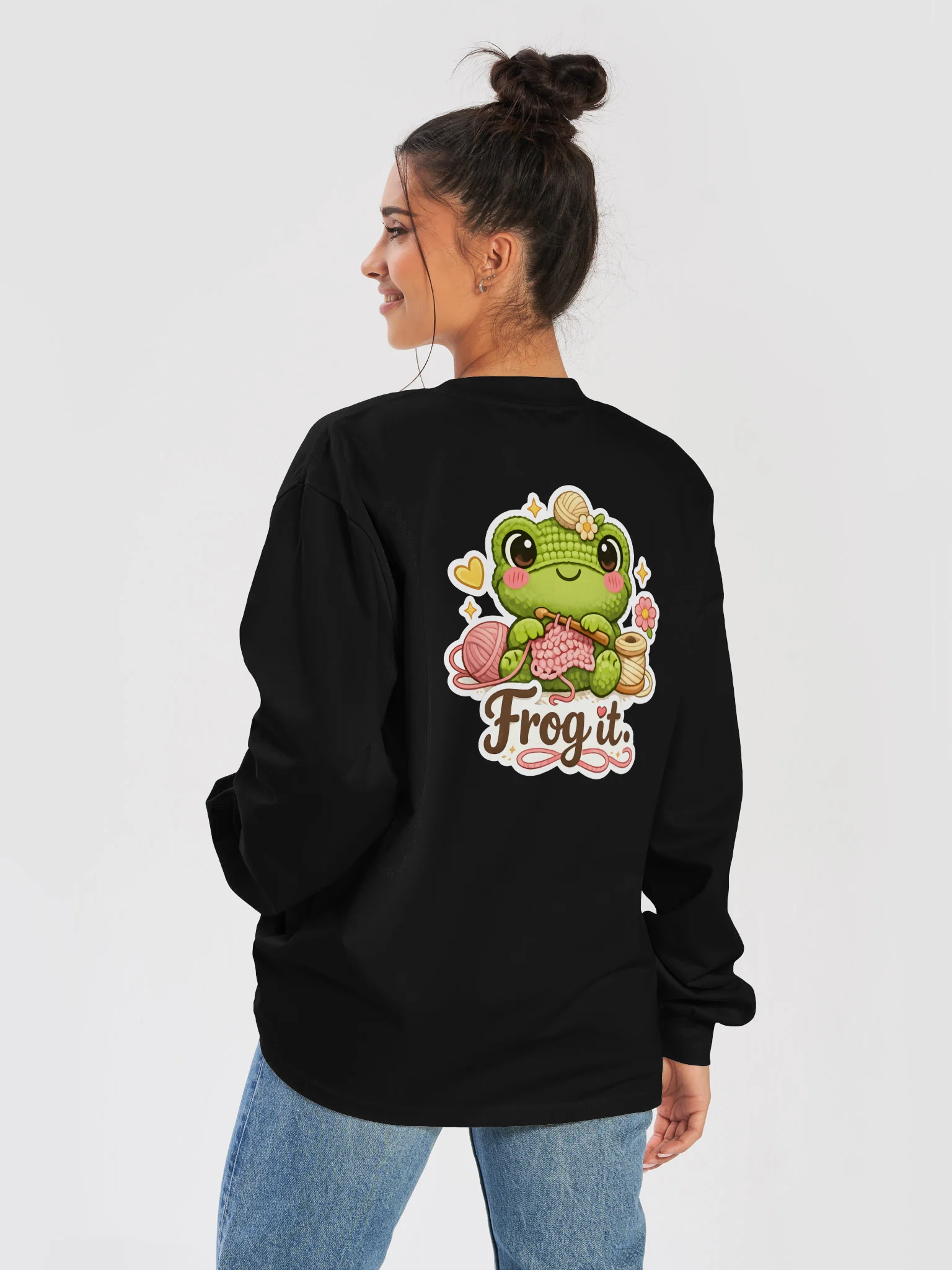 Frog It Cozy Sweat - Black product image (1)