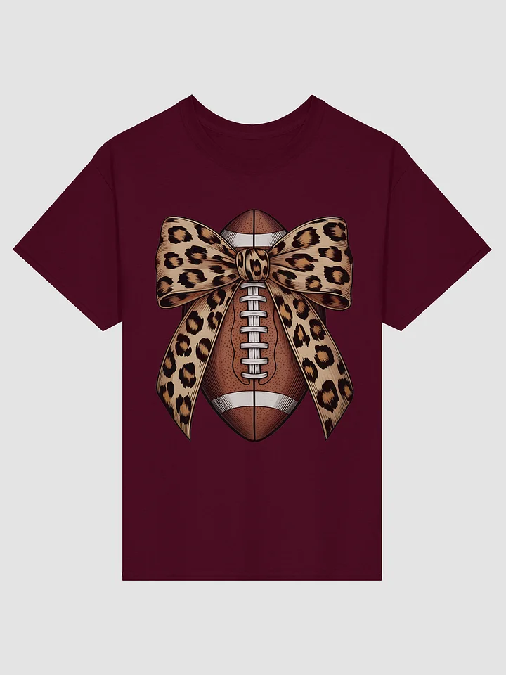 Leopard Bow Football Tee product image (8)
