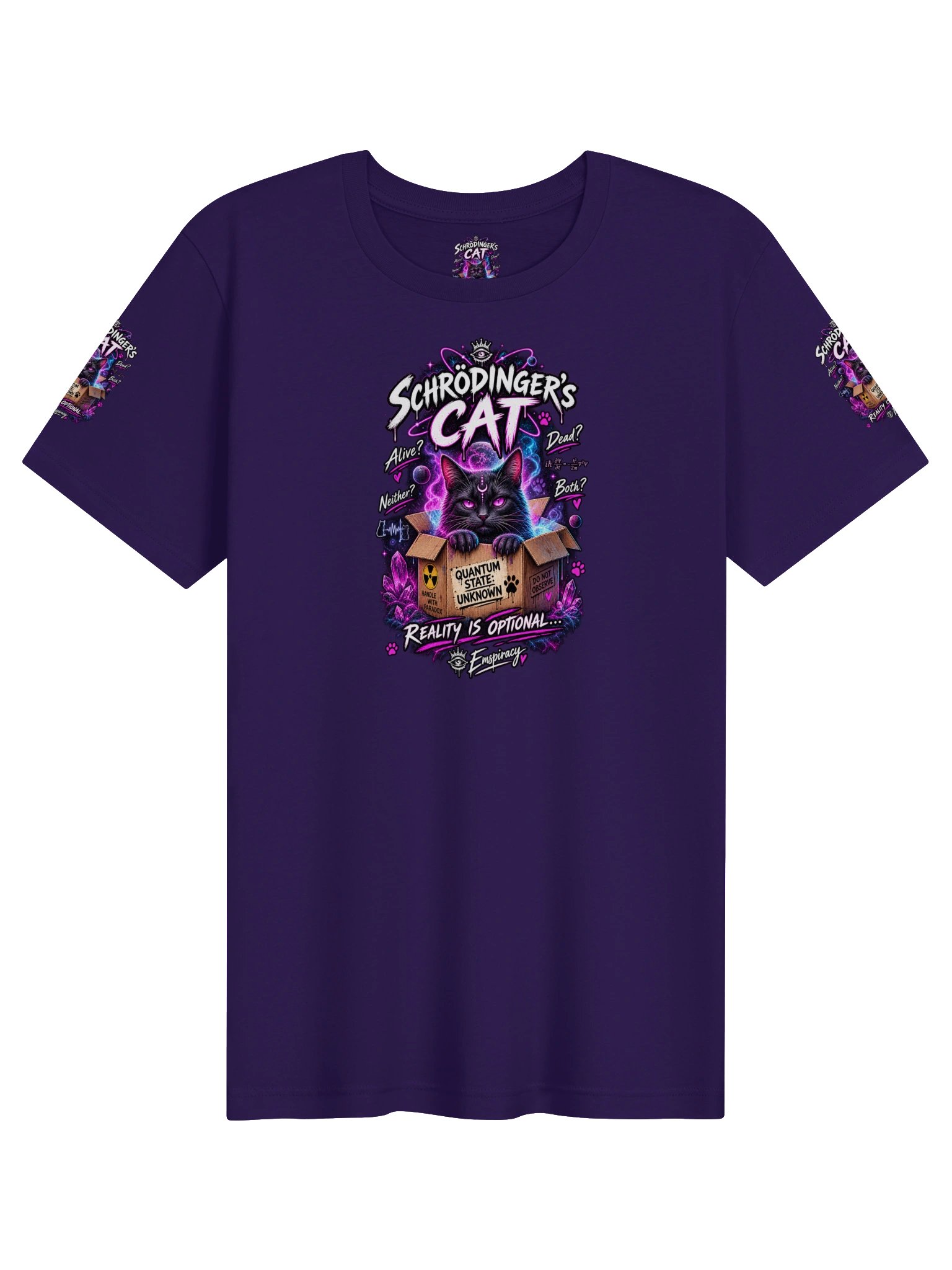 🐈‍⬛💀 SCHRÖDINGER’S CAT REALITY IS OPTIONAL. 💀🐈‍⬛ product image (2)