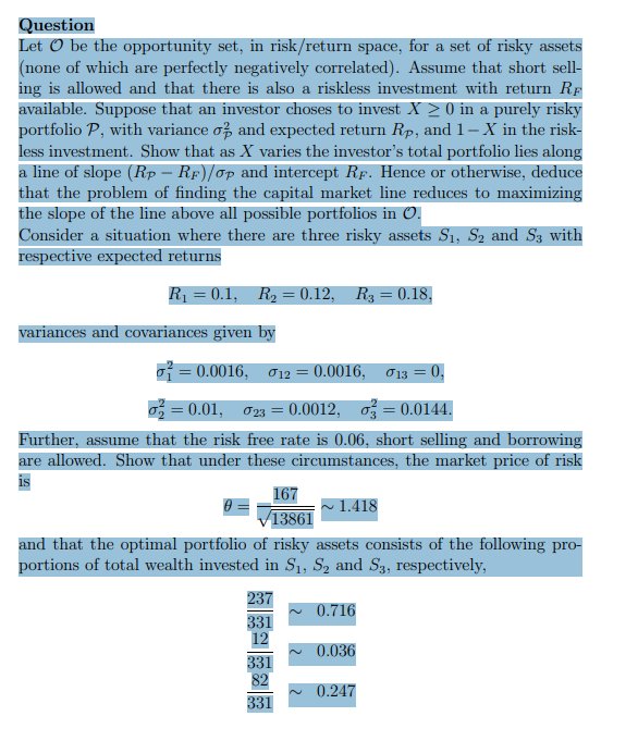 TD - Riskless and risky investments and the market price of risk product image (1)