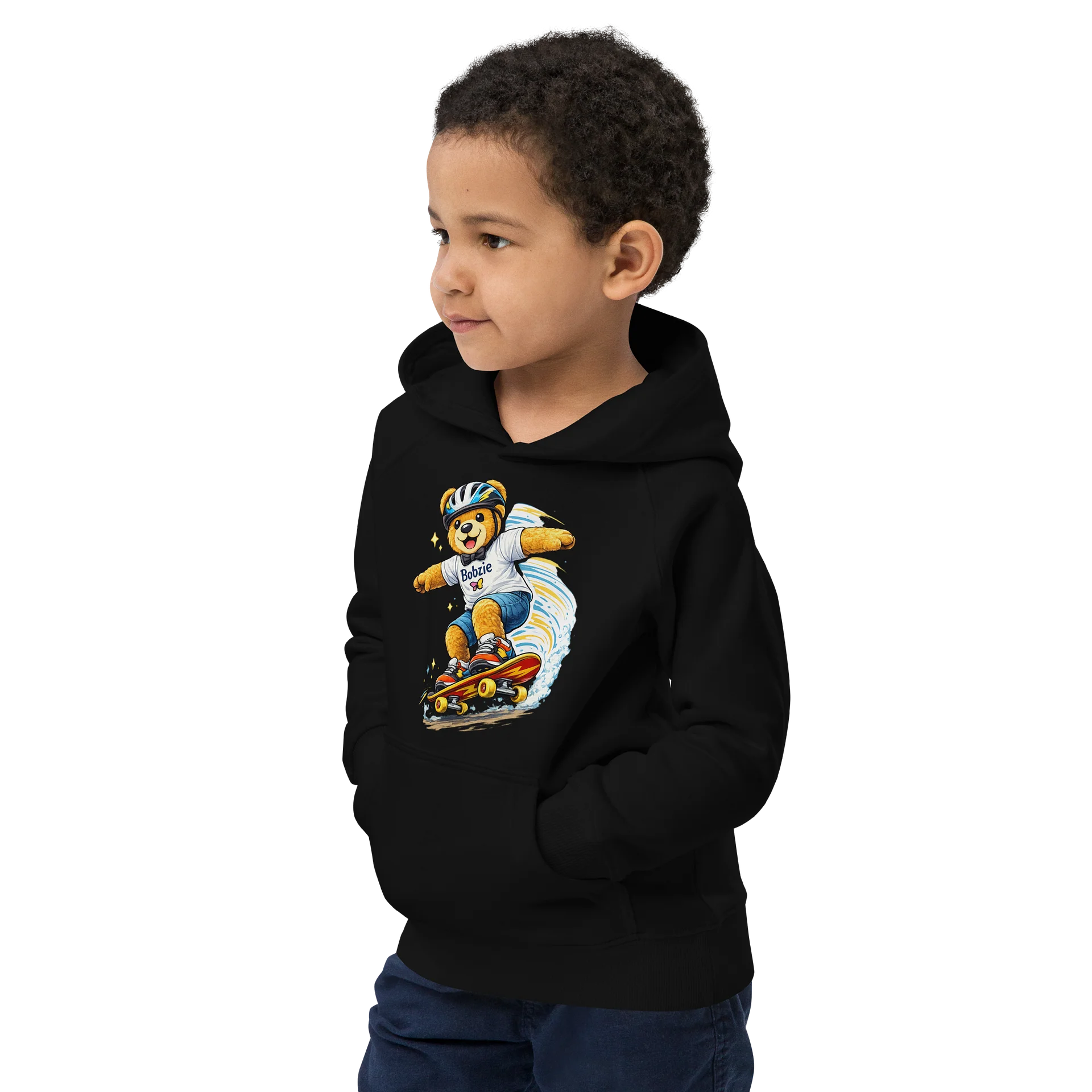 Bobzie Street Rider Kids Eco Hoodie | Adventure Edition by FayzieBobs product image (4)
