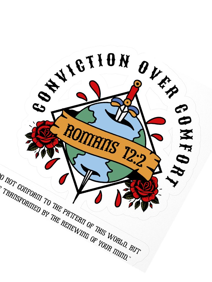 Conviction Over Comfort Sticker product image (6)