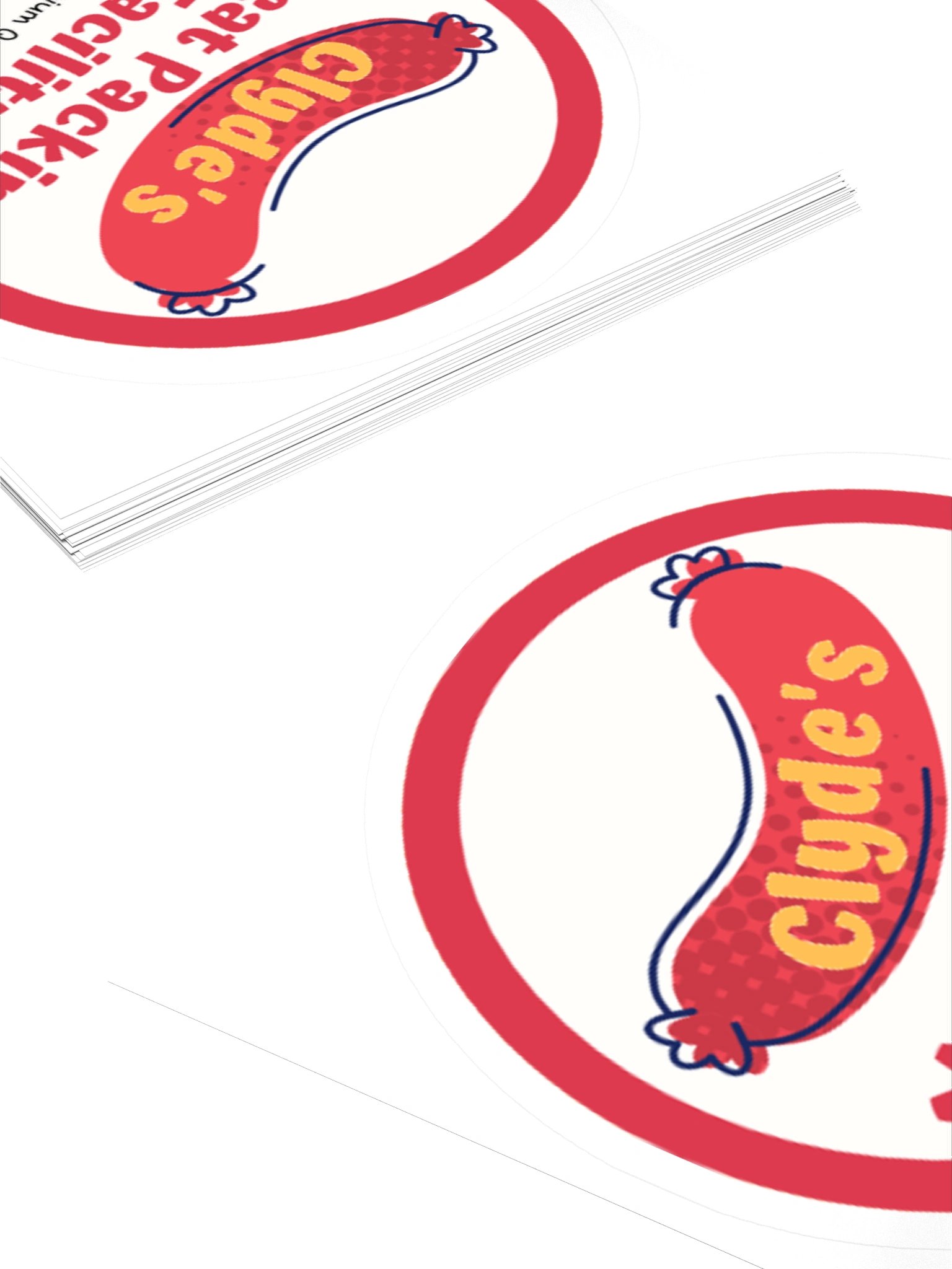 Clyde's meat packing facilty | Kiss Cut Stickers by Allcolor product image (4)