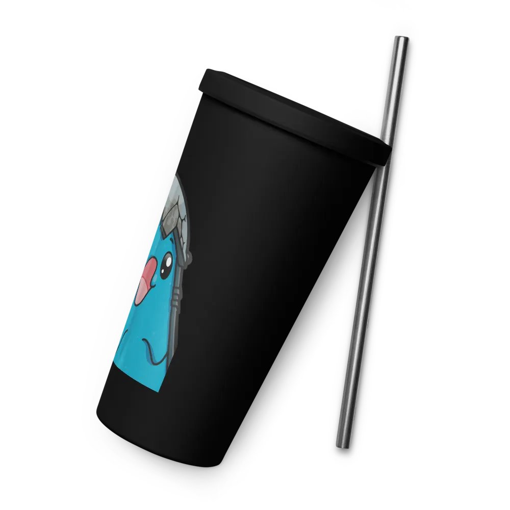 Battle Chicken Pog Tumbler with Straw product image (8)