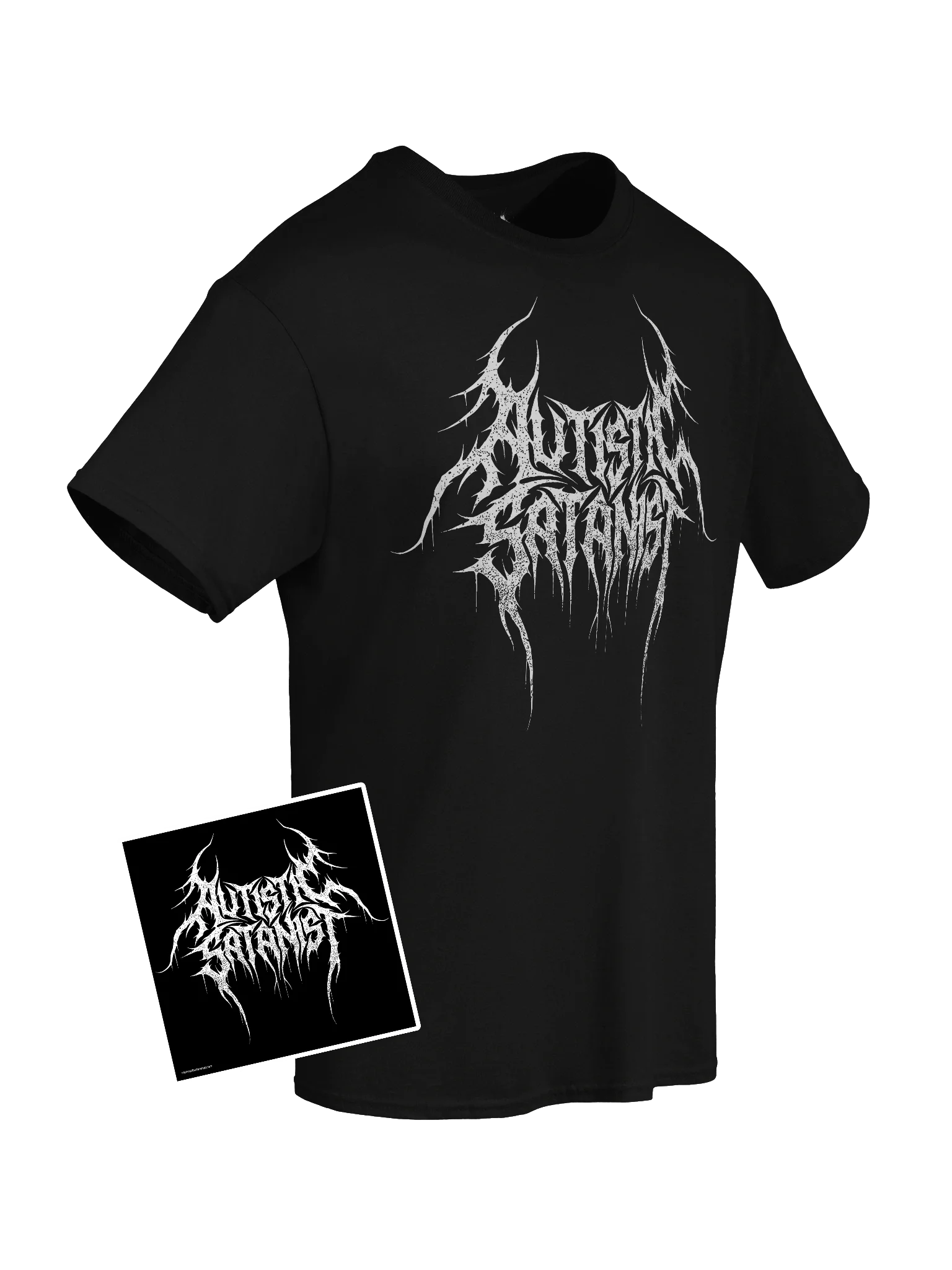 Autistic Satanist Tee & Sticker Bundle product image (1)