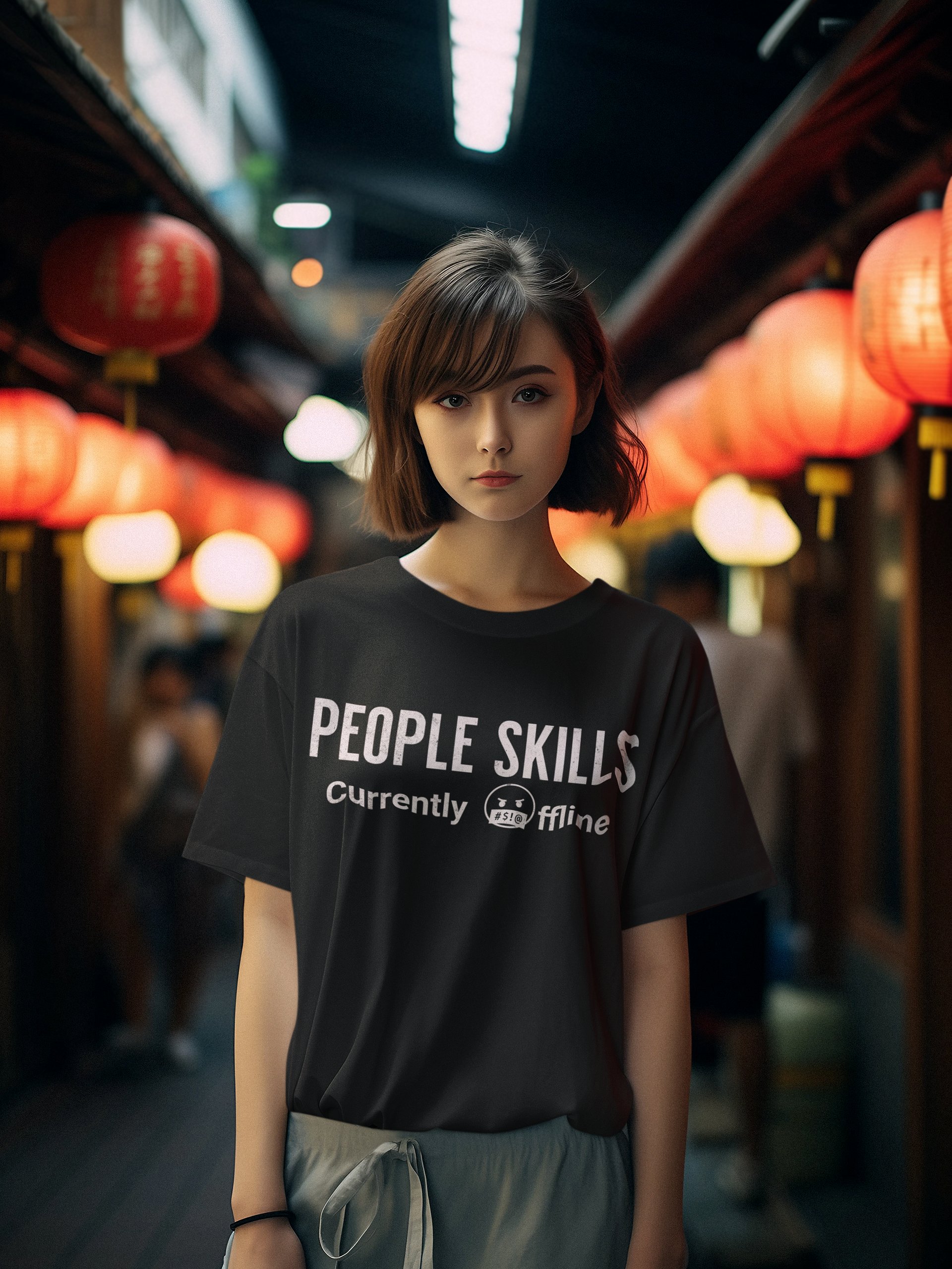 People Skills Currently Offline T-Shirt product image (8)