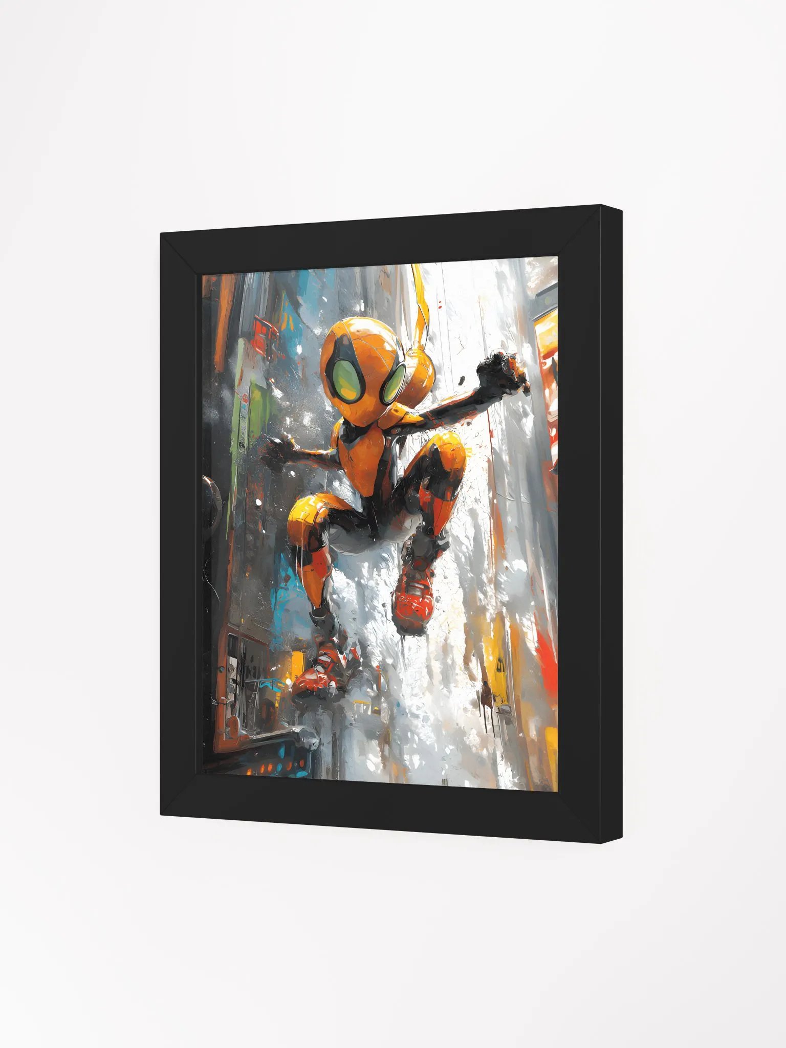 Framed wall art, titled 'Bug man' product image (2)