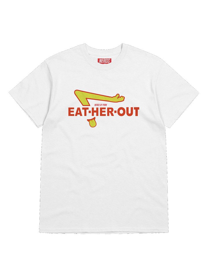 Eat Her Out Restaurant Parody Tee (white) product image (1)