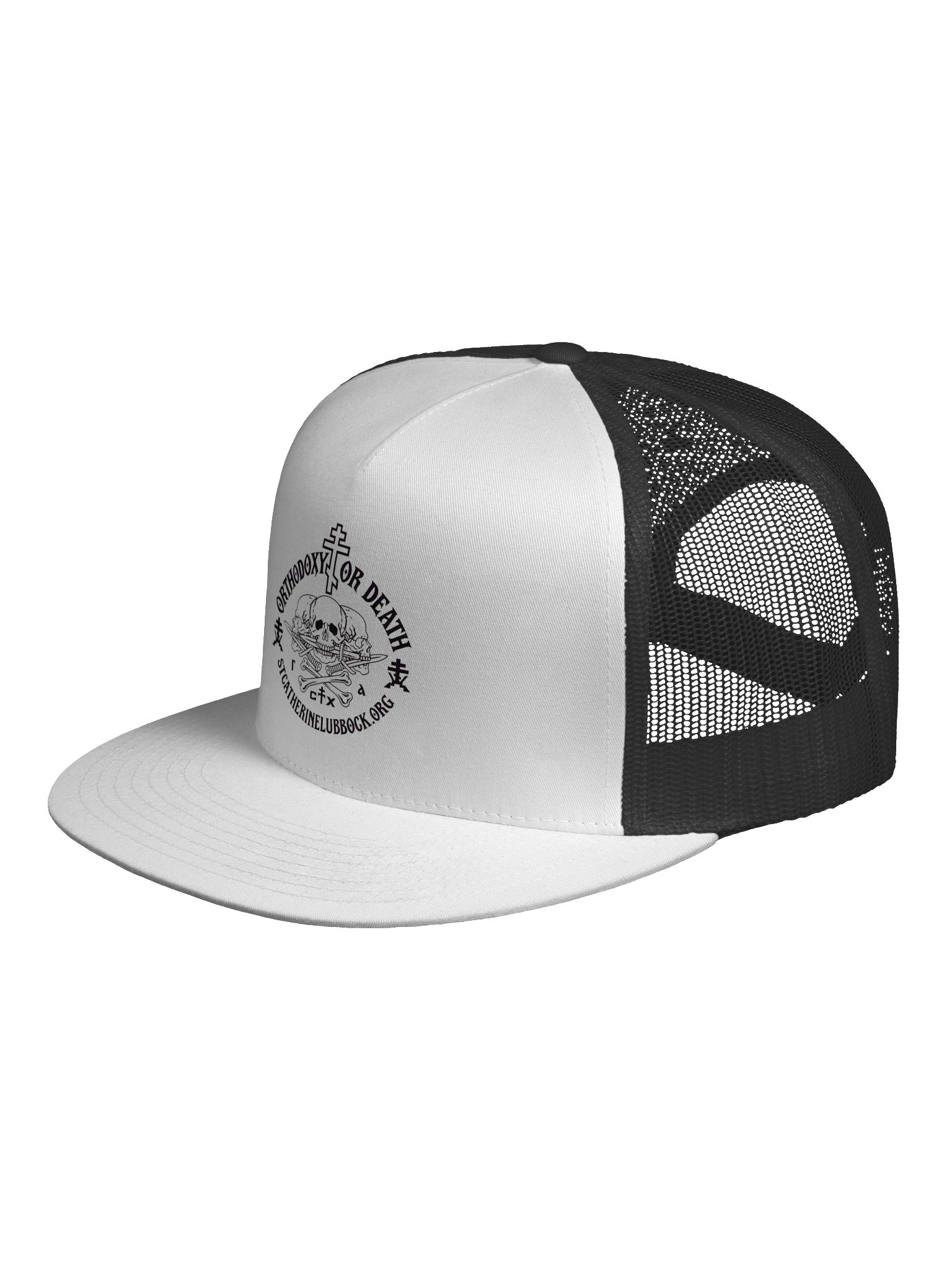 Orthodoxy or Death — Orthodox Lubbock Trucker Hat product image (12)
