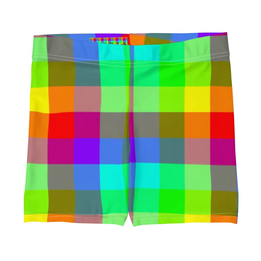Rainbow Checkers Shorts product image (1)