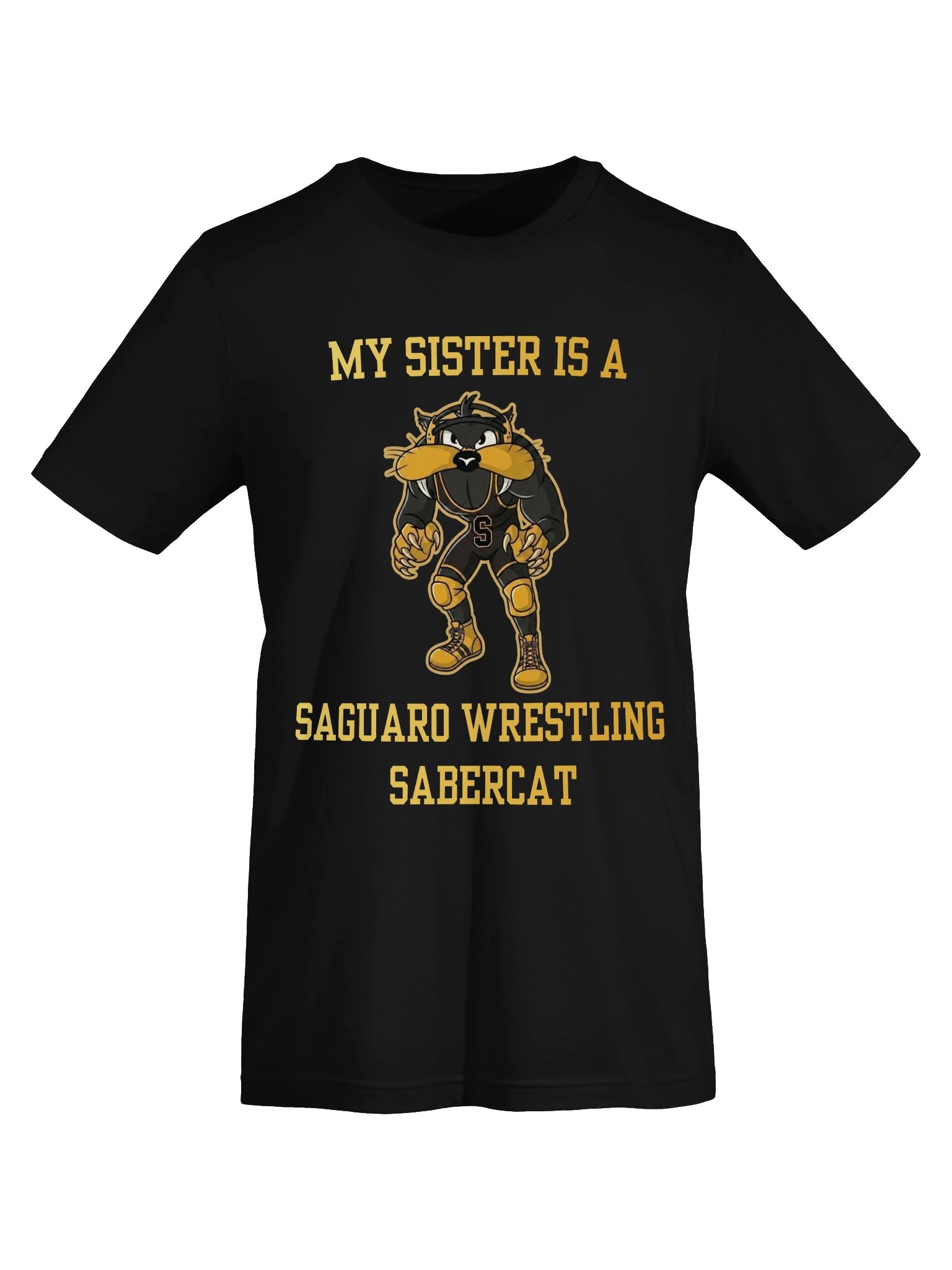 My Sister Is a Saguaro Wrestling Sabercat Tee product image (33)