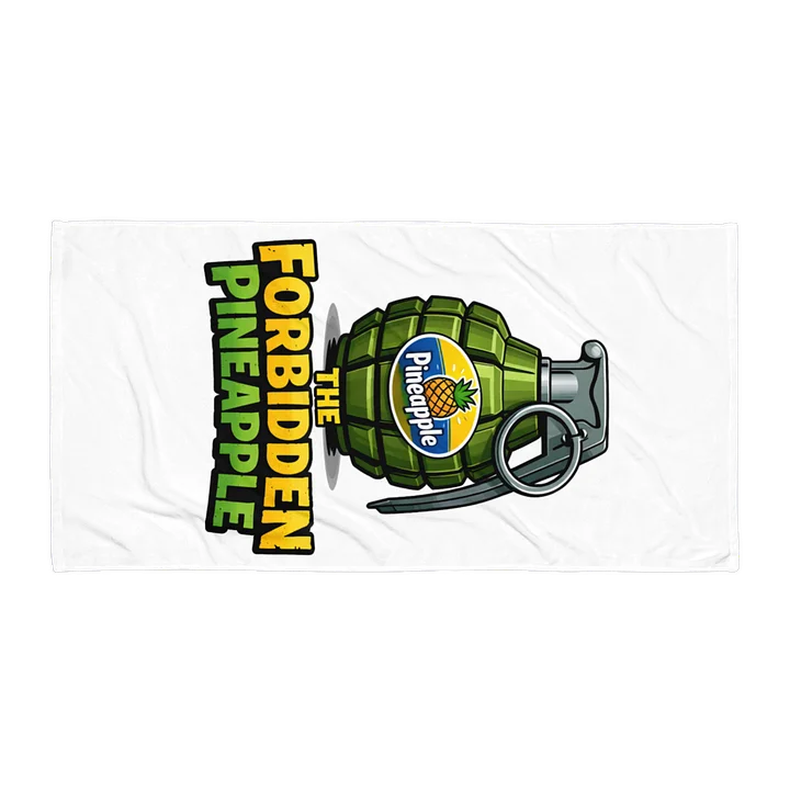 Serviette de Plage "The Forbidden Pineapple" – Humour Explosif & Couleurs Vibrantes product image (1)