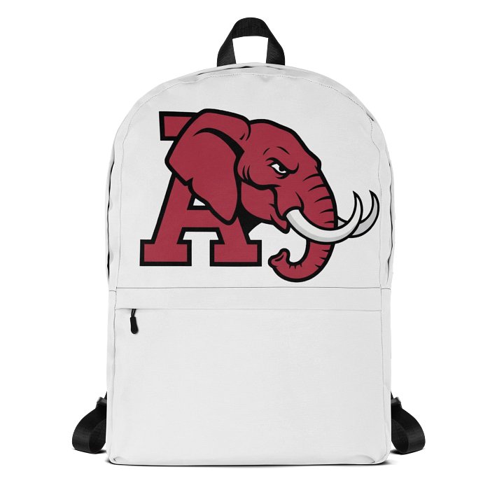 Crimson Elephant Emblem All-Over Backpack product image (1)