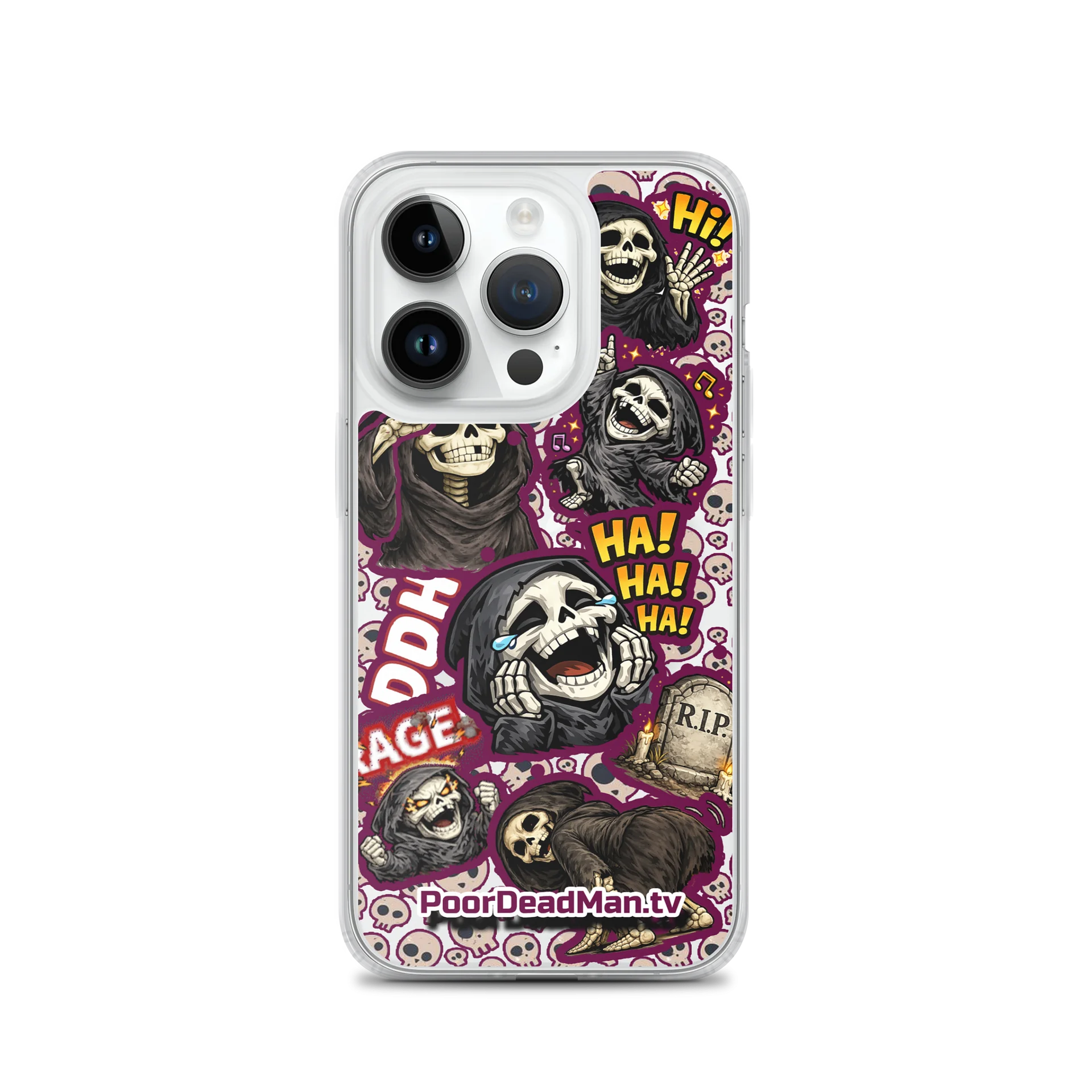 PDM Dead Laugh Clear Phone Case product image (1)