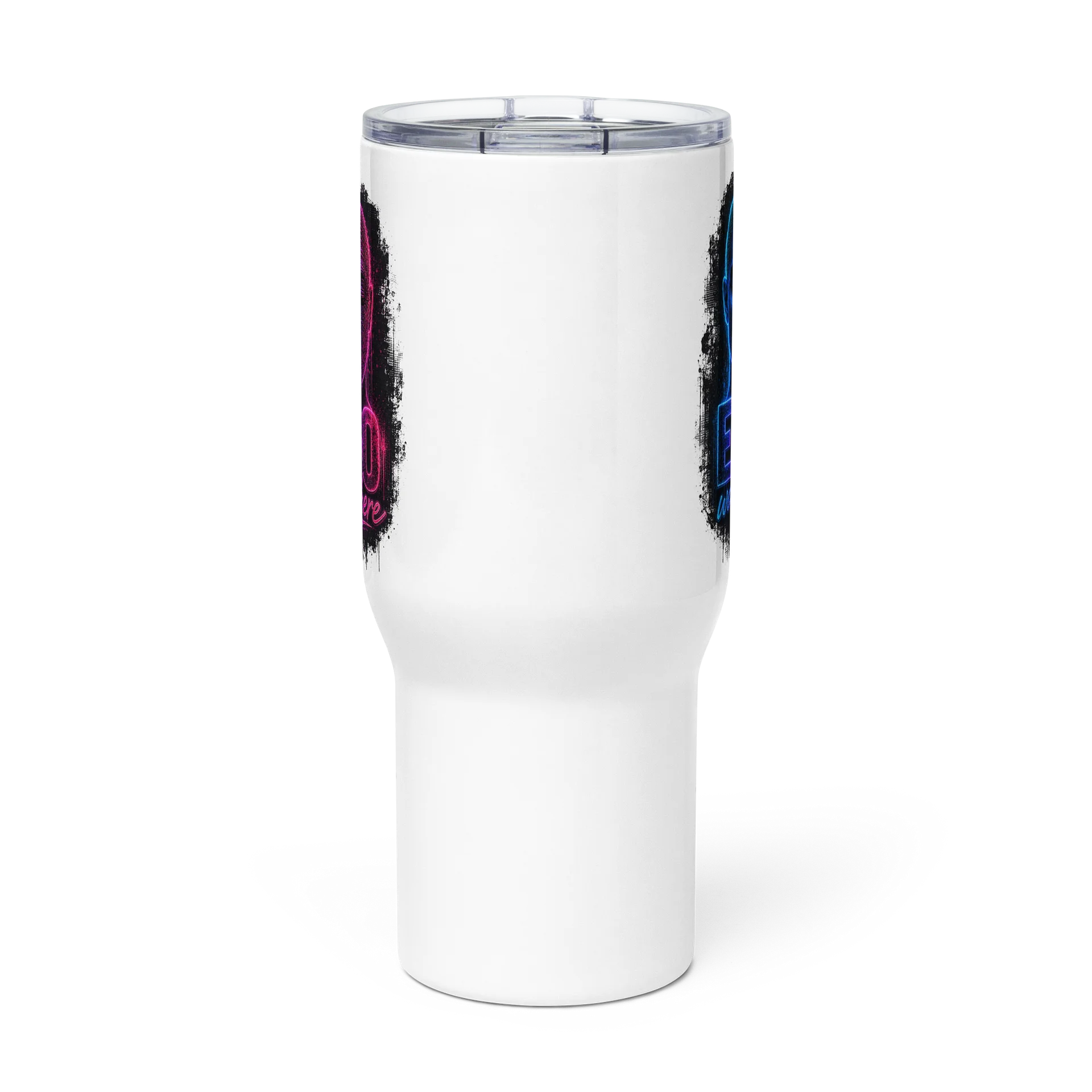Neon Portrait Travel Mug with Handle product image (3)