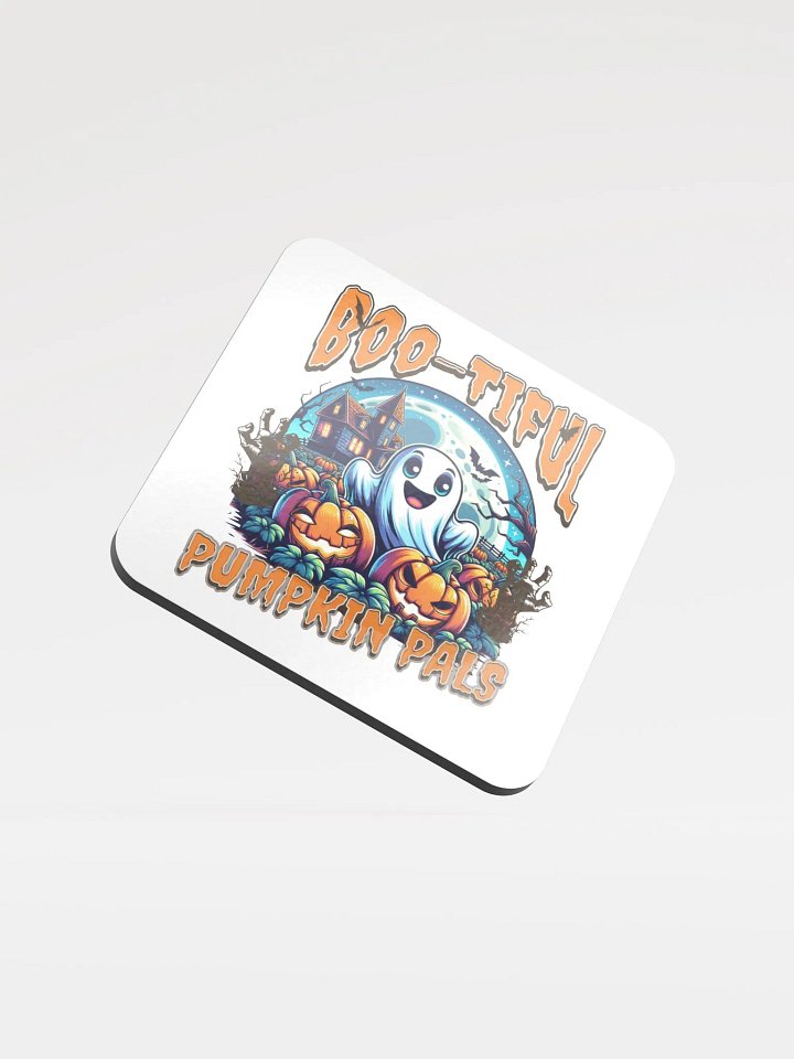 Boo-tiful Pumpkin Pals Glossy Cork Coaster Set product image (2)