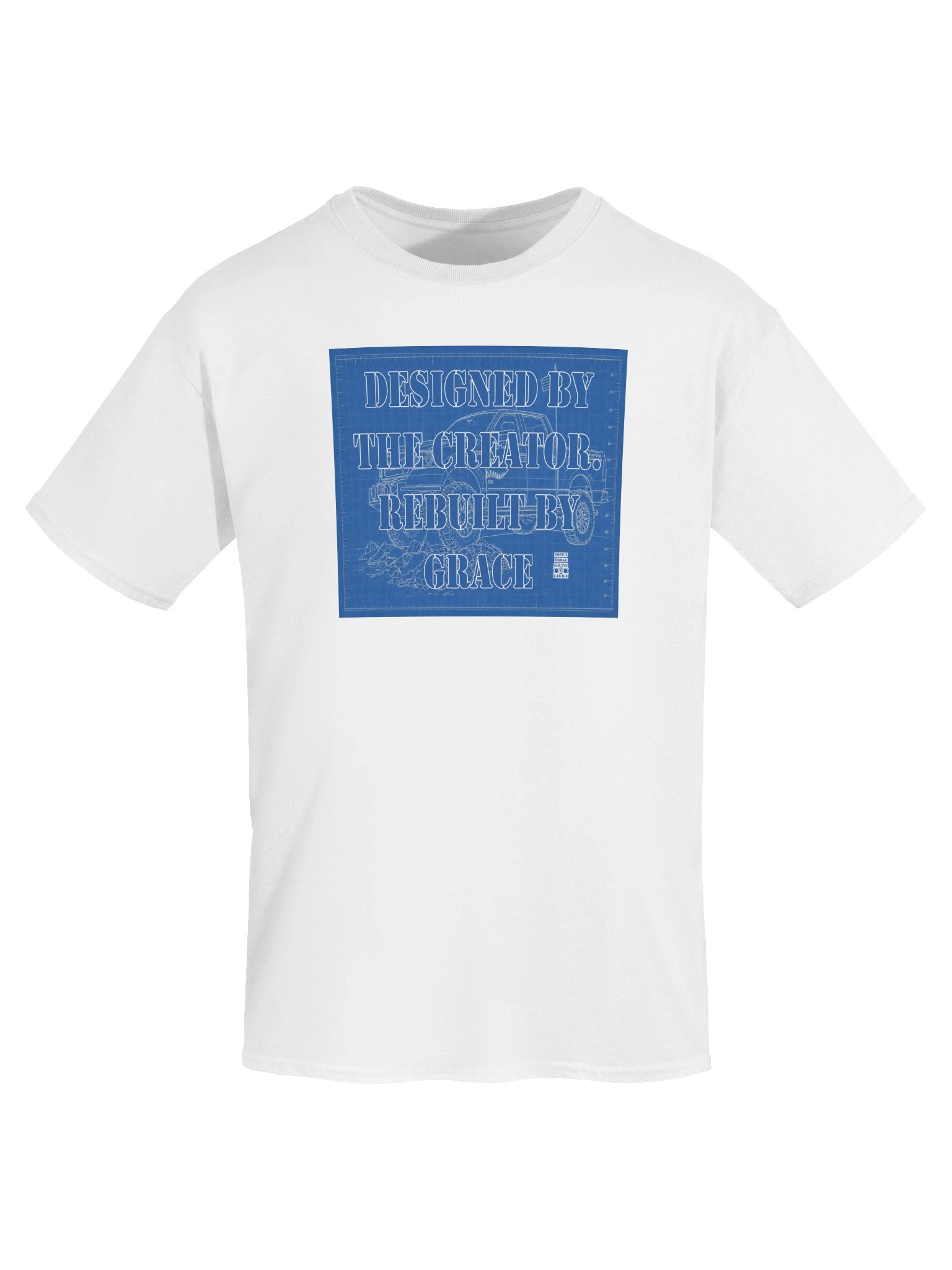 Rebuilt by Grace Blueprint Tee product image (5)