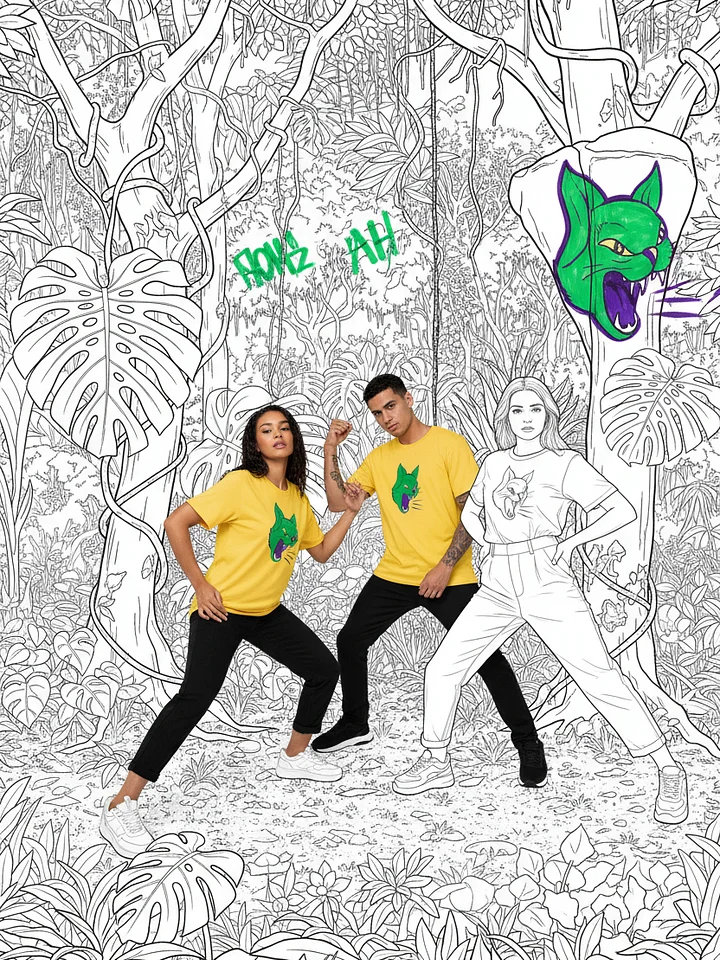 AMAZONAS // Cat Logo T-shirt Yellow product image (2)