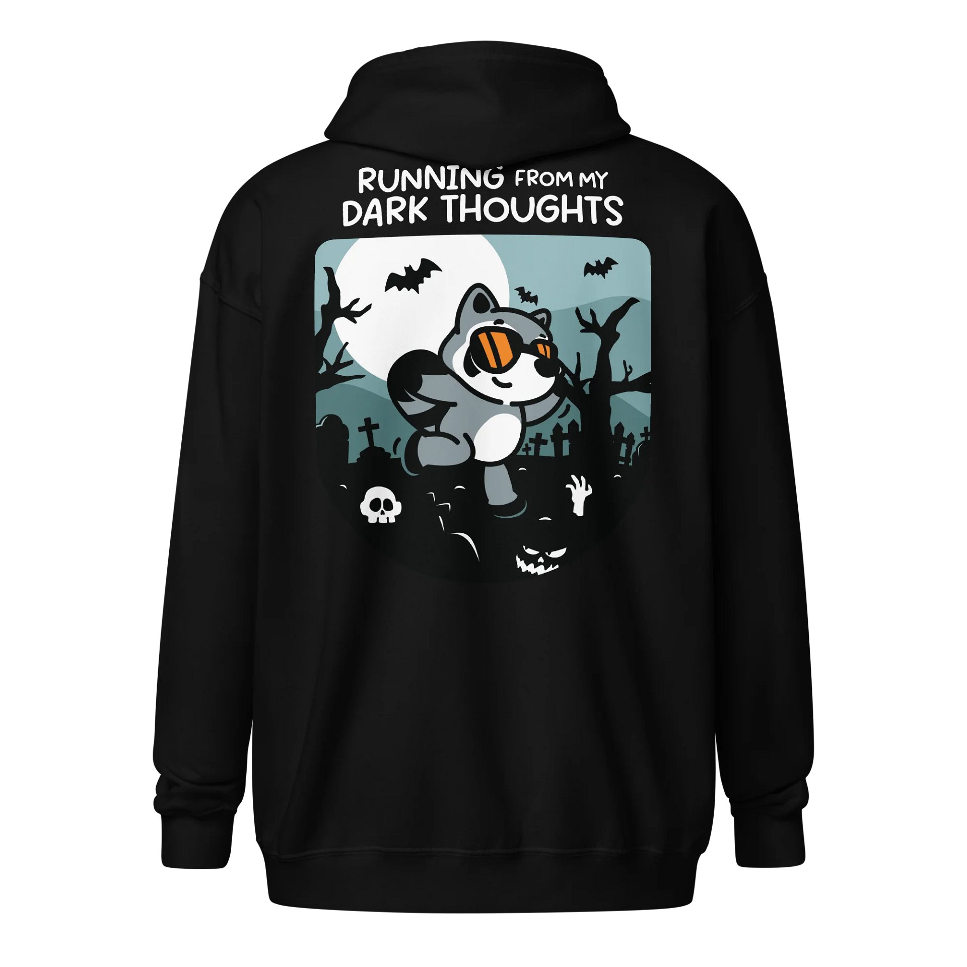 Running From My Dark Thoughts Zipper Hoodie product image (2)