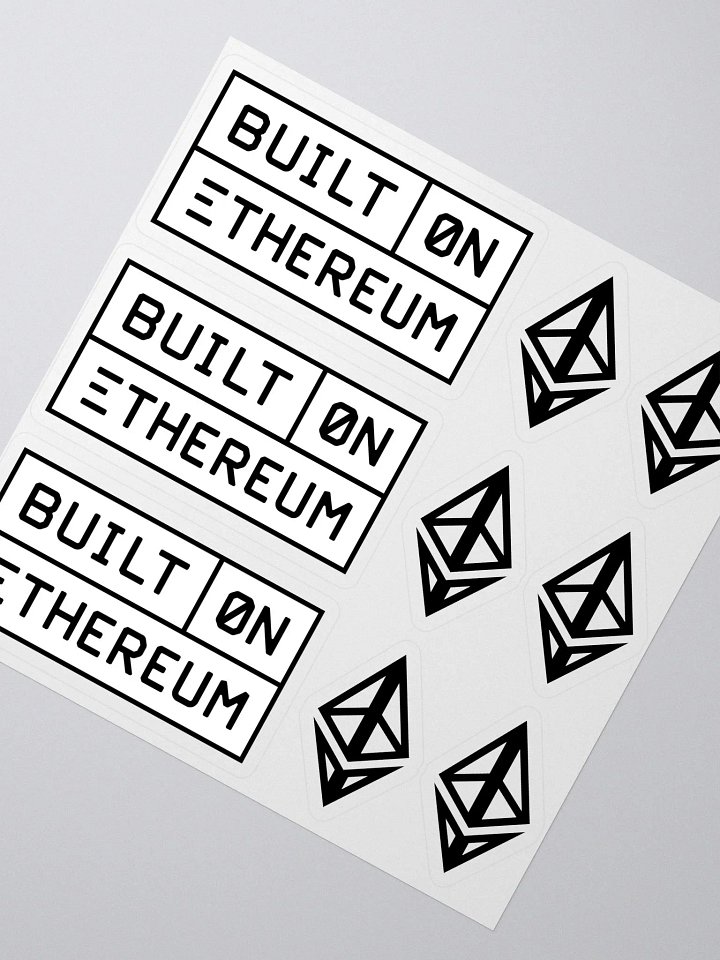 Build on Ethereum sticker set product image (2)