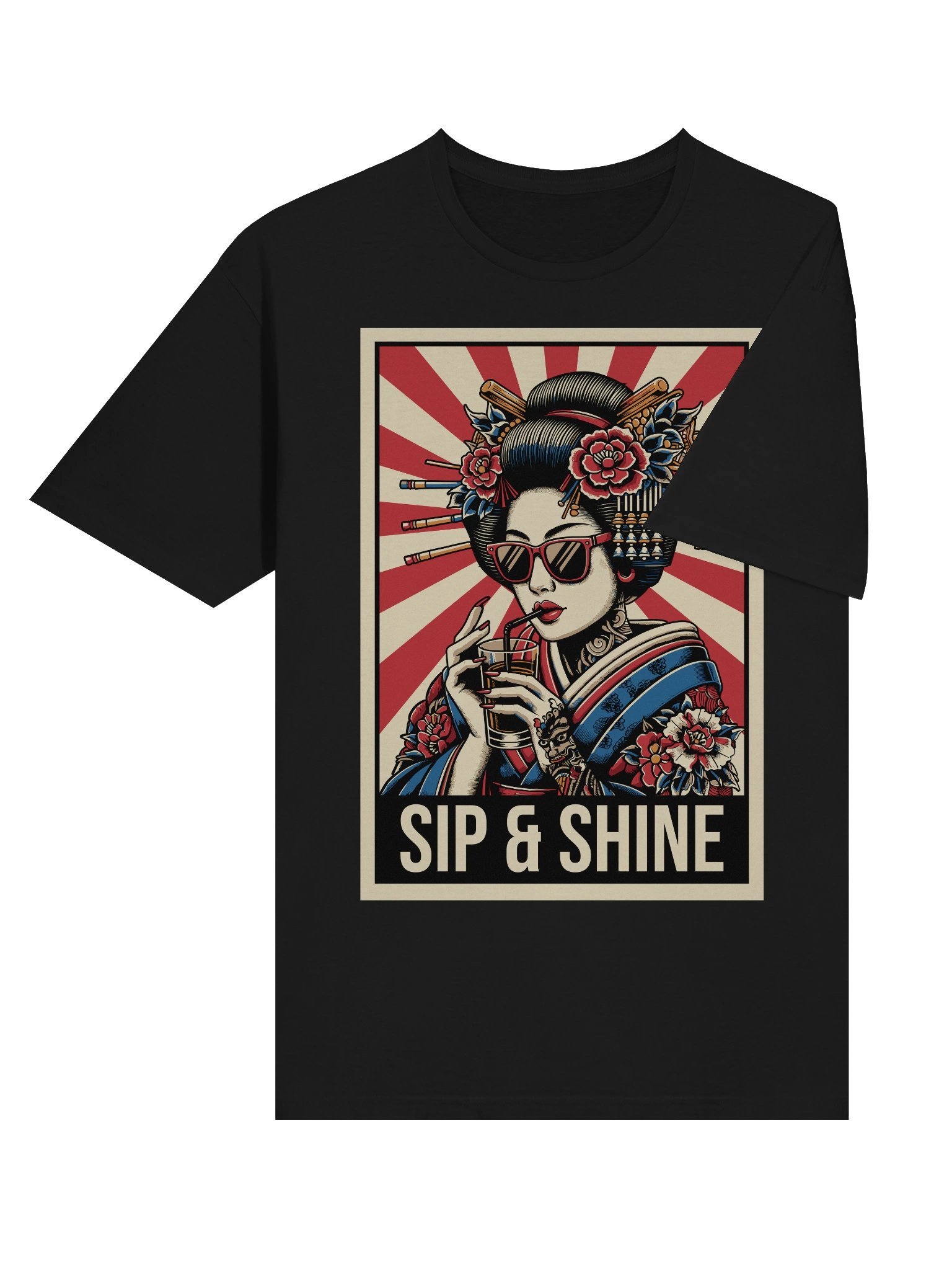 Sip & Shine Geisha T-Shirt - Gildan Softstyle product image (4)