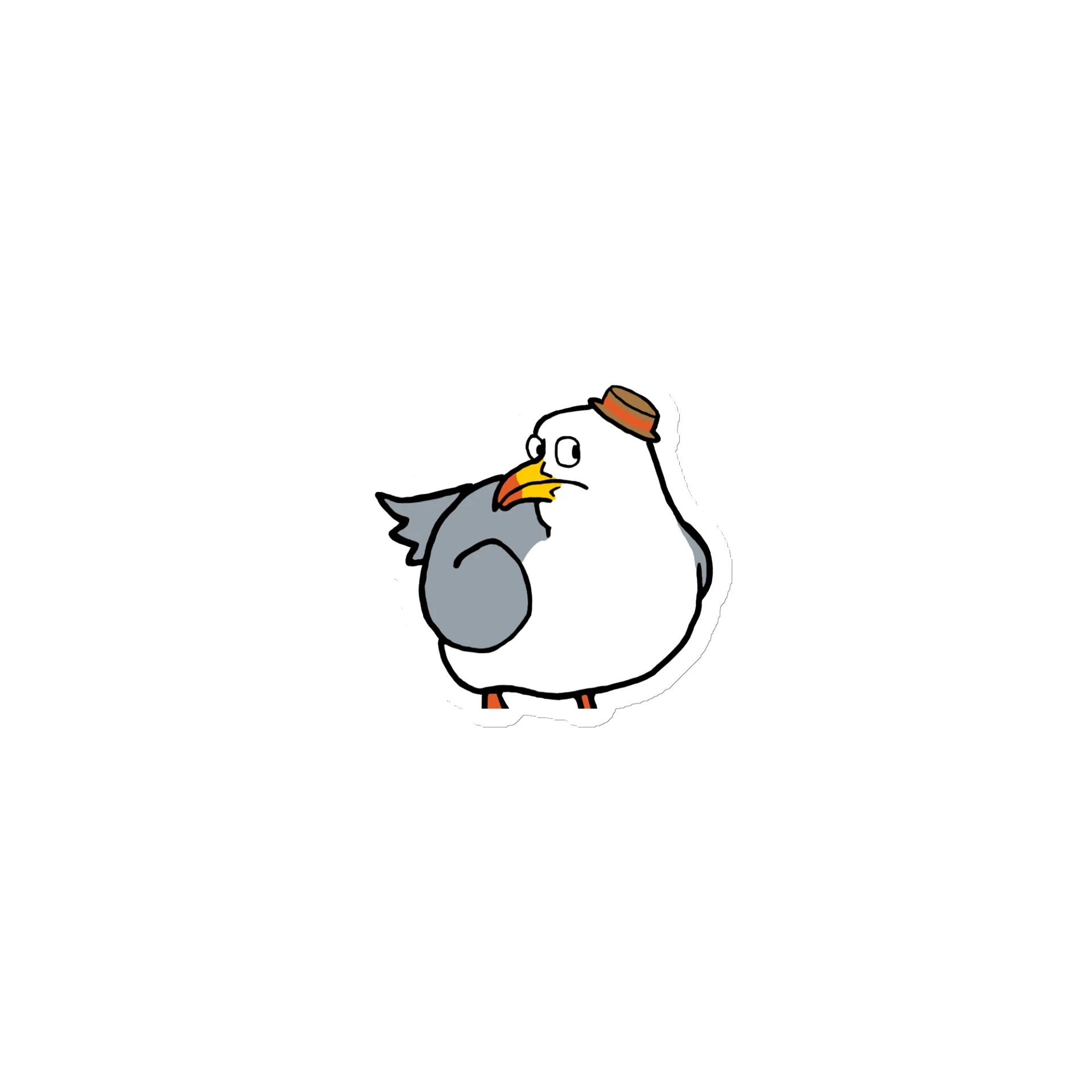 Chonky Seagull Magnet product image (1)