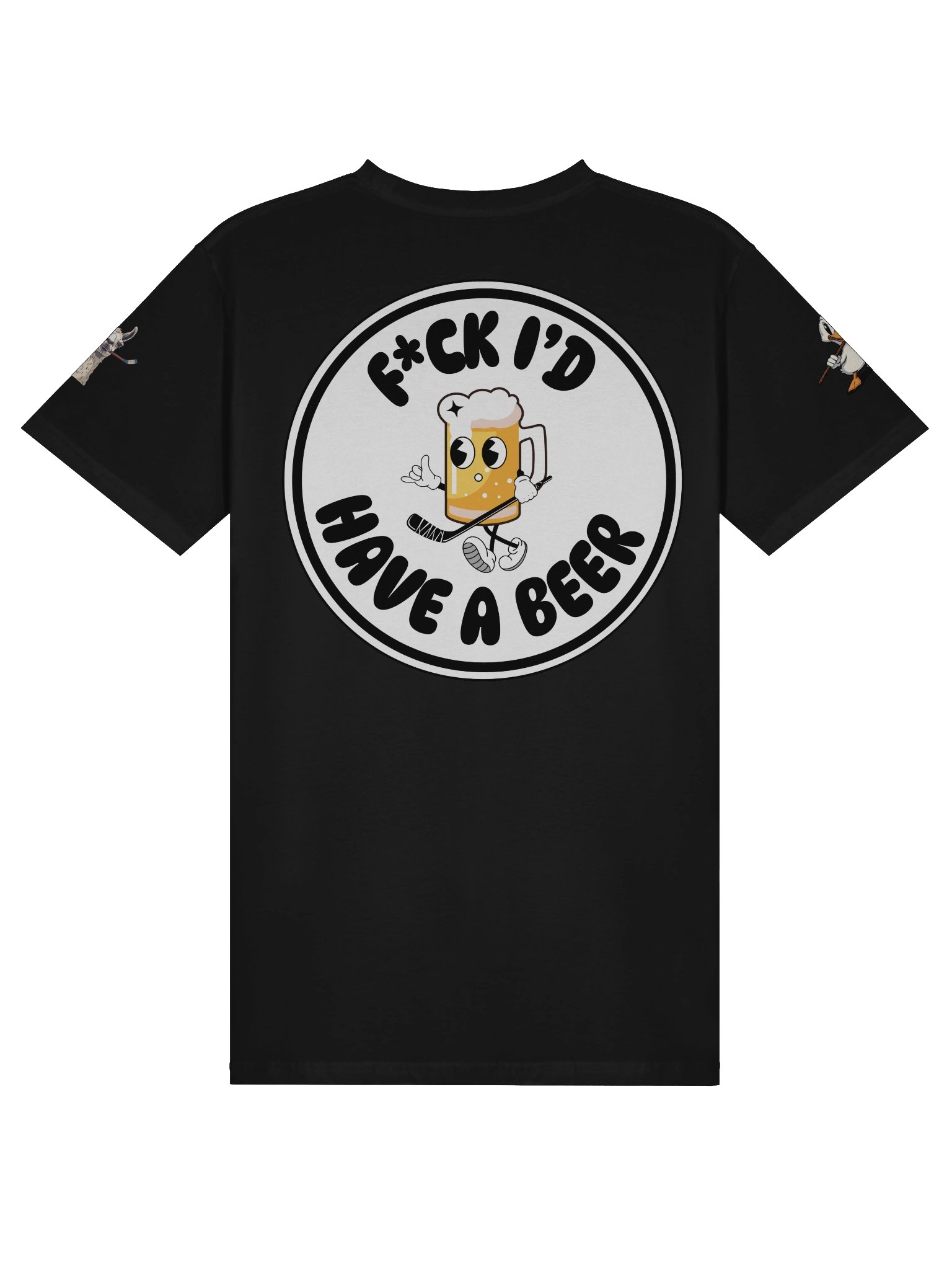 Thumbs-Up Beer Mug Hockey T-Shirt product image (2)